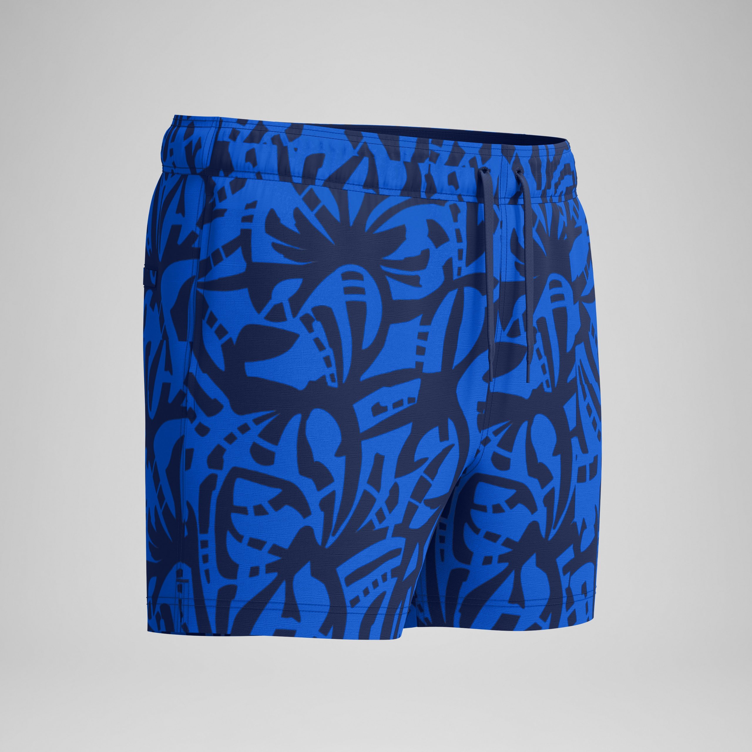 Men's Redondo Edge Printed Swim Shorts Navy/Blue - Image 5