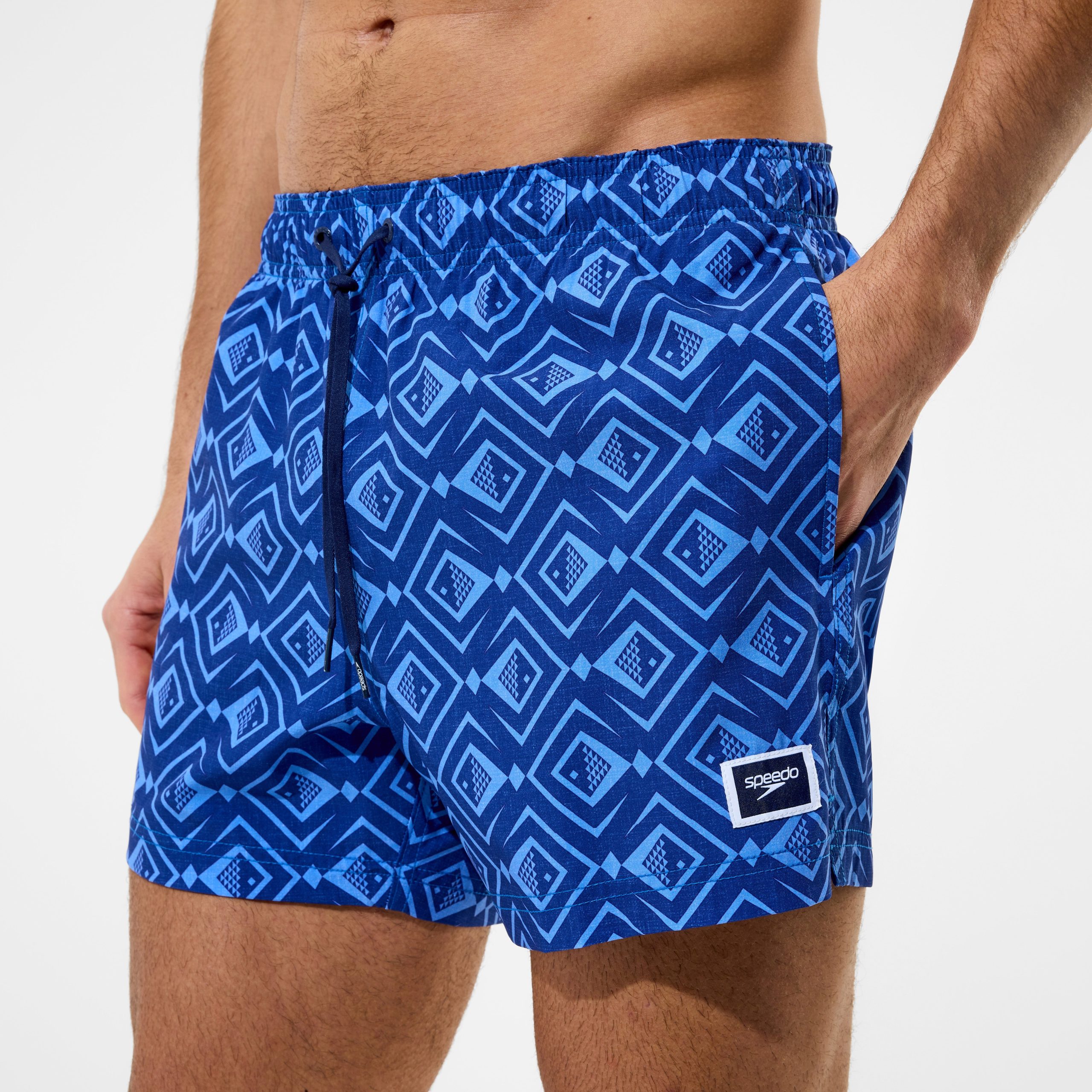 Men's Redondo Edge Printed Swim Shorts Navy - Image 5