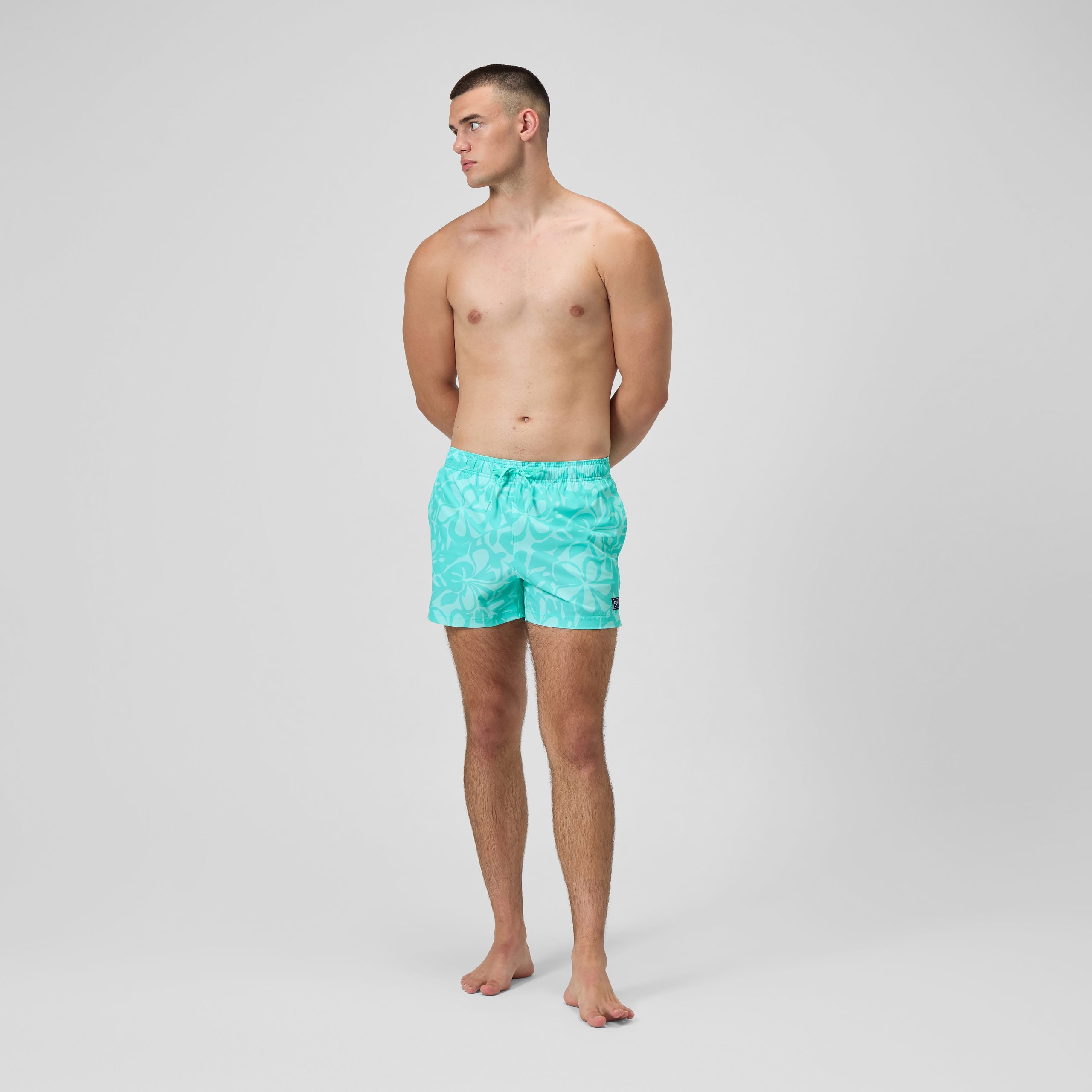 Men's Print Redondo Edge Volley Swim Trunks Green