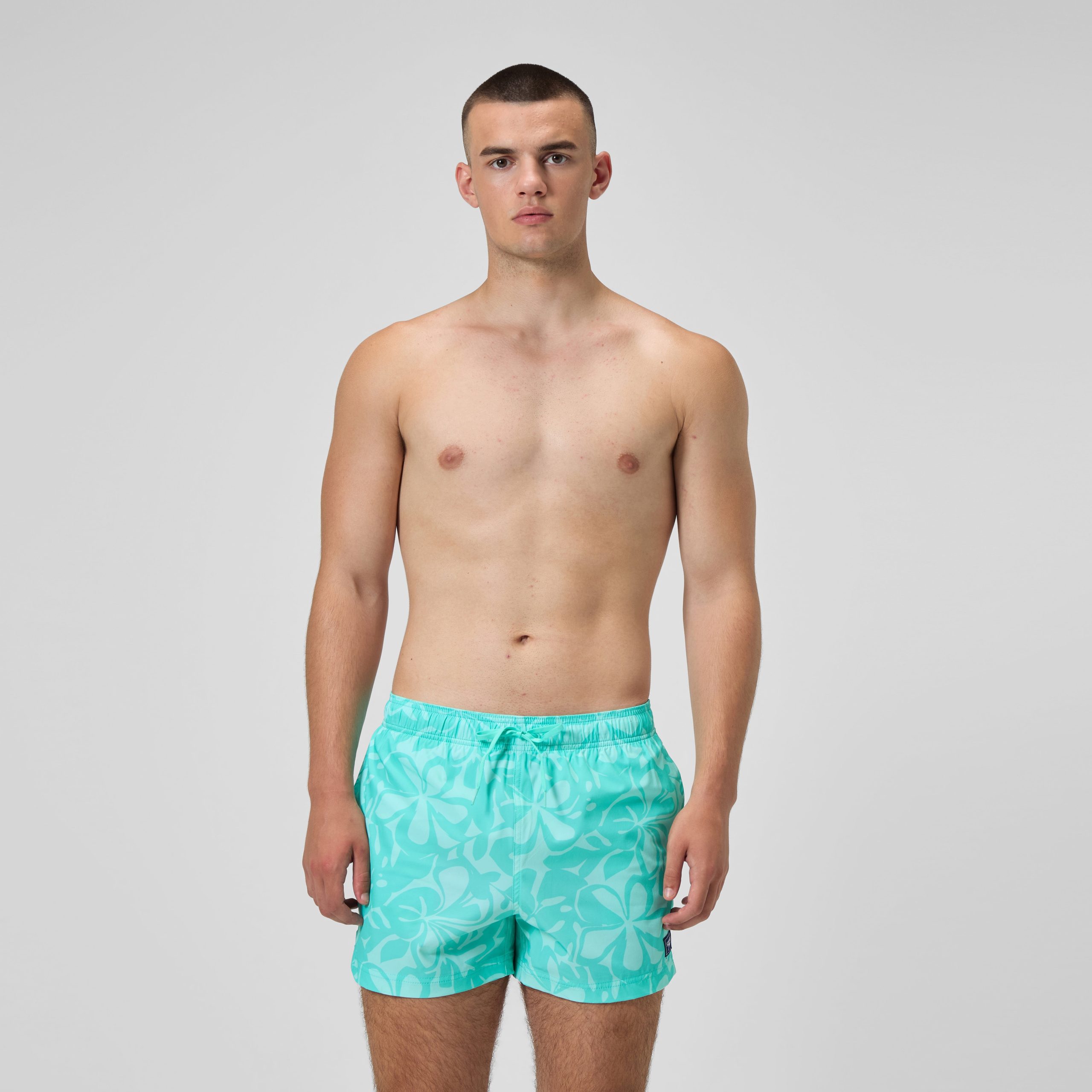 Men's Print Redondo Edge Volley Swim Trunks Green - Image 2