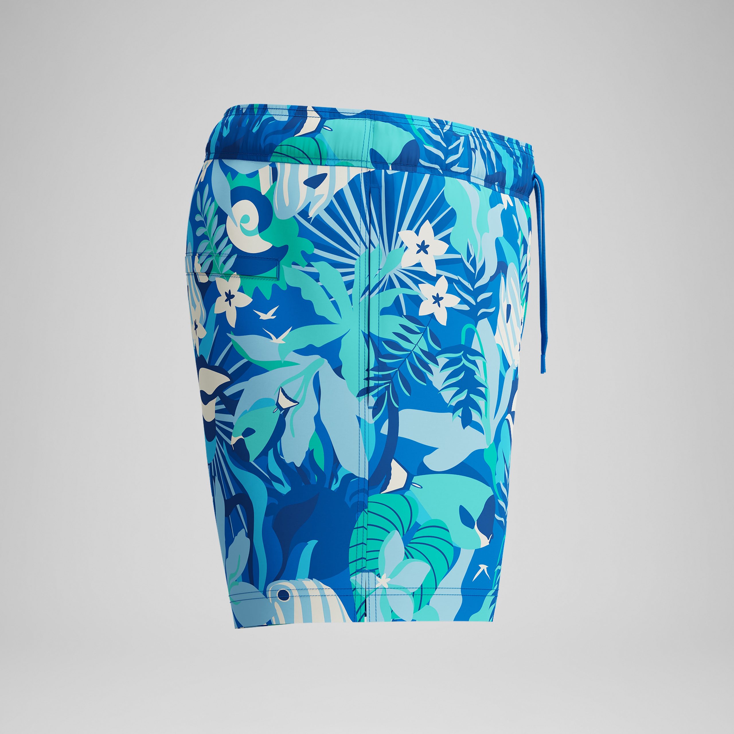 Men's Print Redondo Edge Volley Swim Trunks Green - Image 6