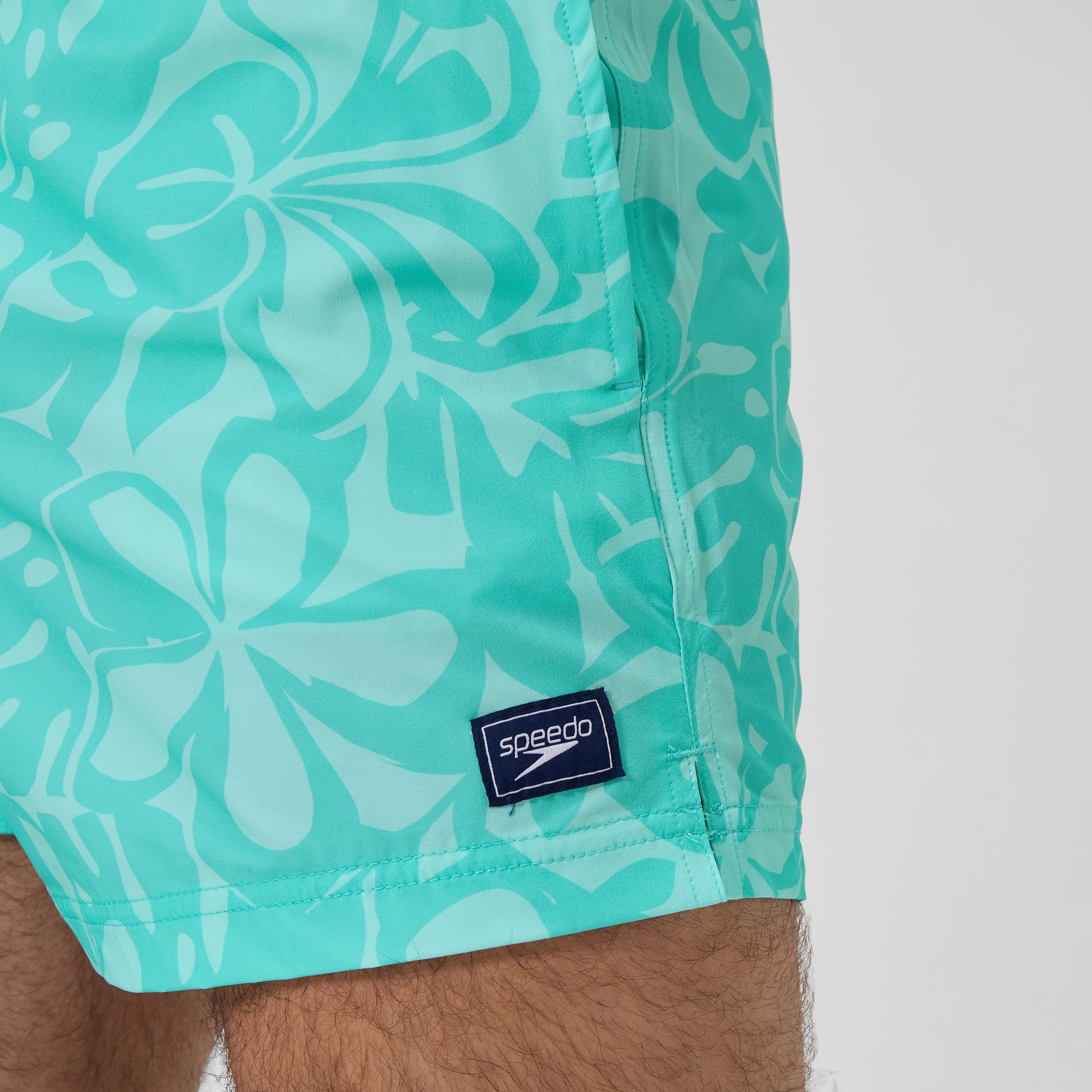 Men's Print Redondo Edge Volley Swim Trunks Green - Image 10