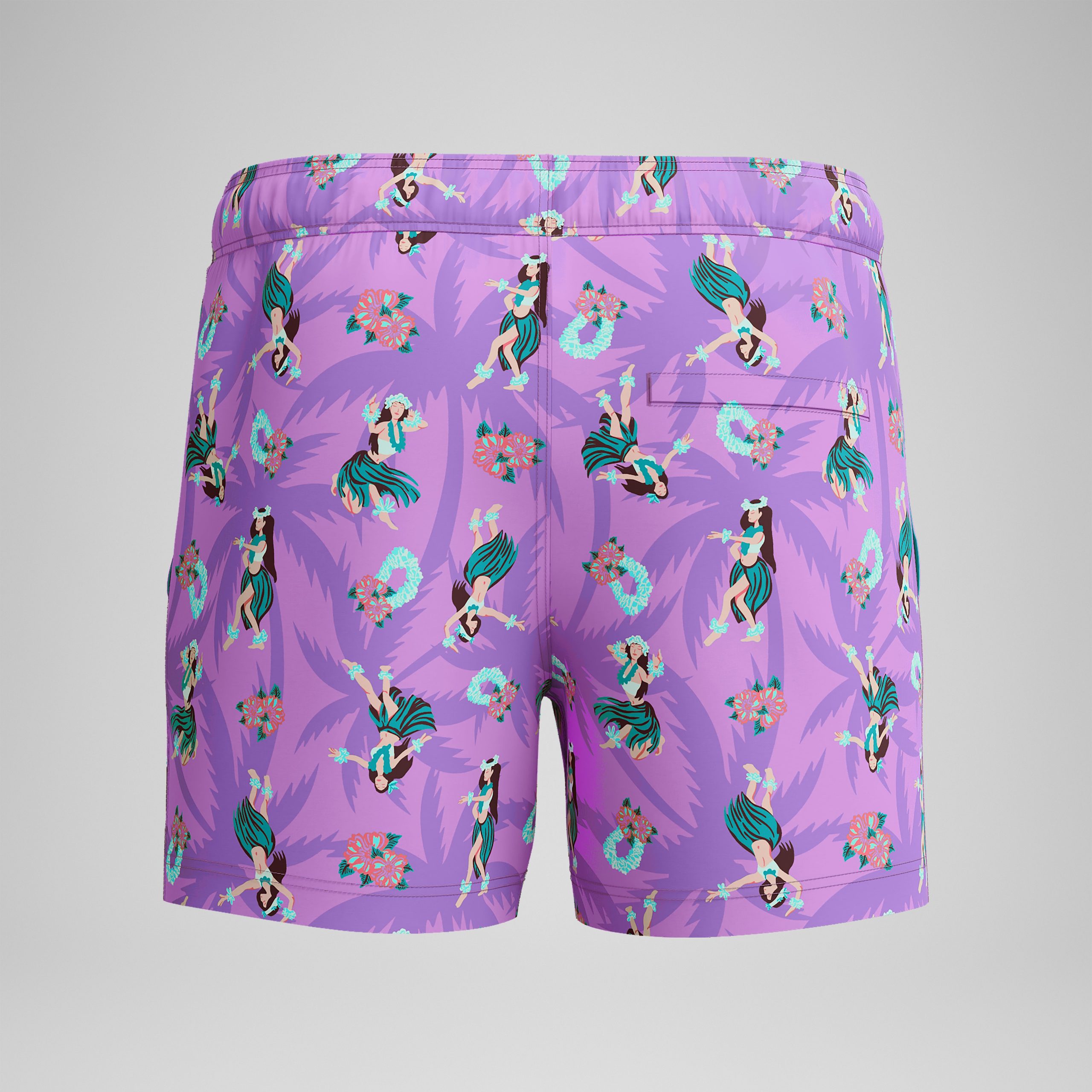 Men's Print Redondo Edge Volley Swim Trunks Pink - Image 7