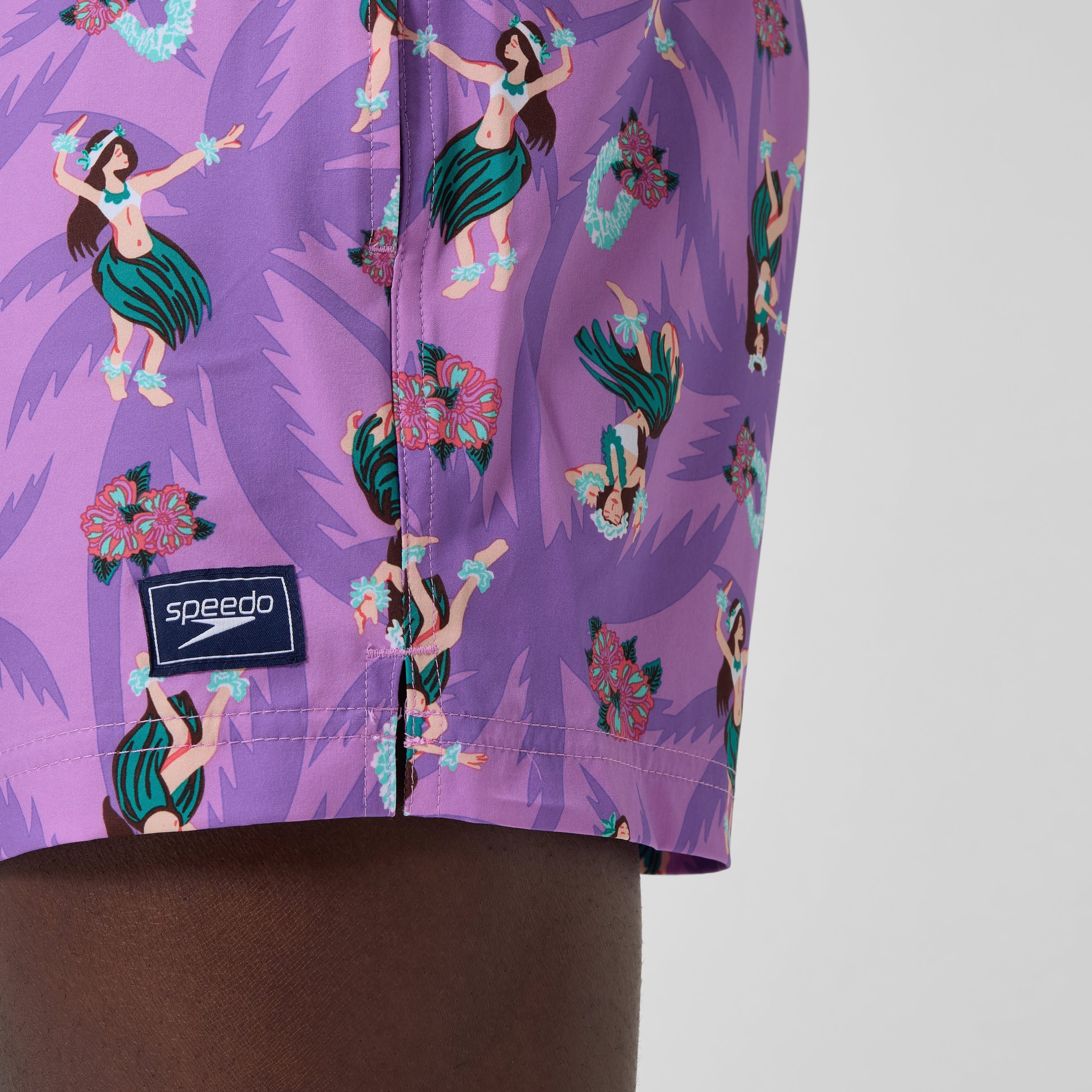 Men's Print Redondo Edge Volley Swim Trunks Pink - Image 10