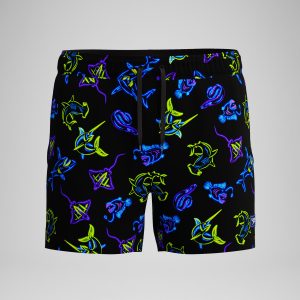 Men's Redondo Edge Printed Swim Shorts Navy
