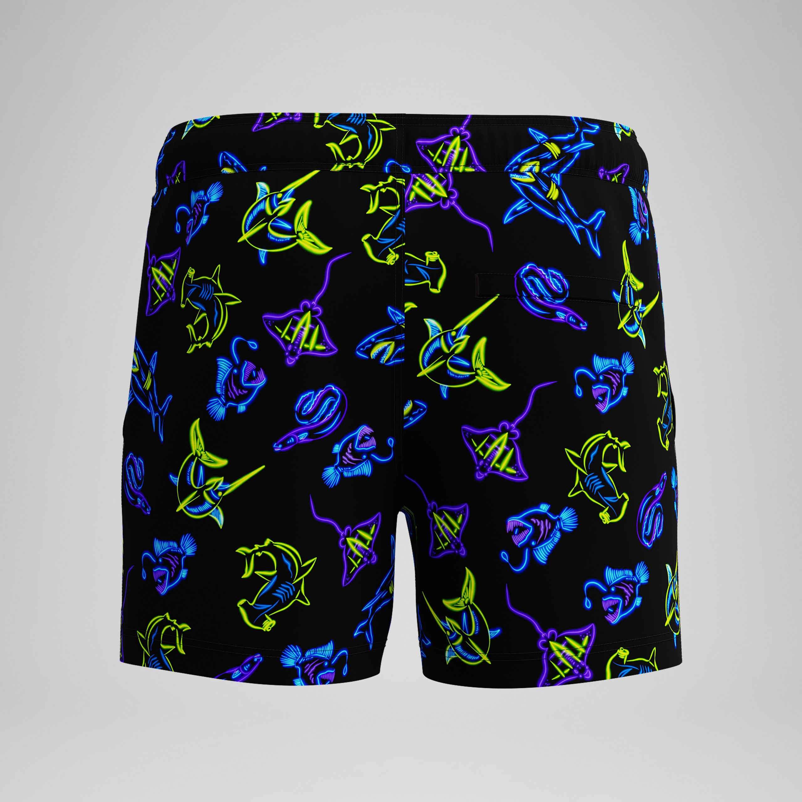Men's Redondo Edge Printed Swim Shorts Navy - Image 3