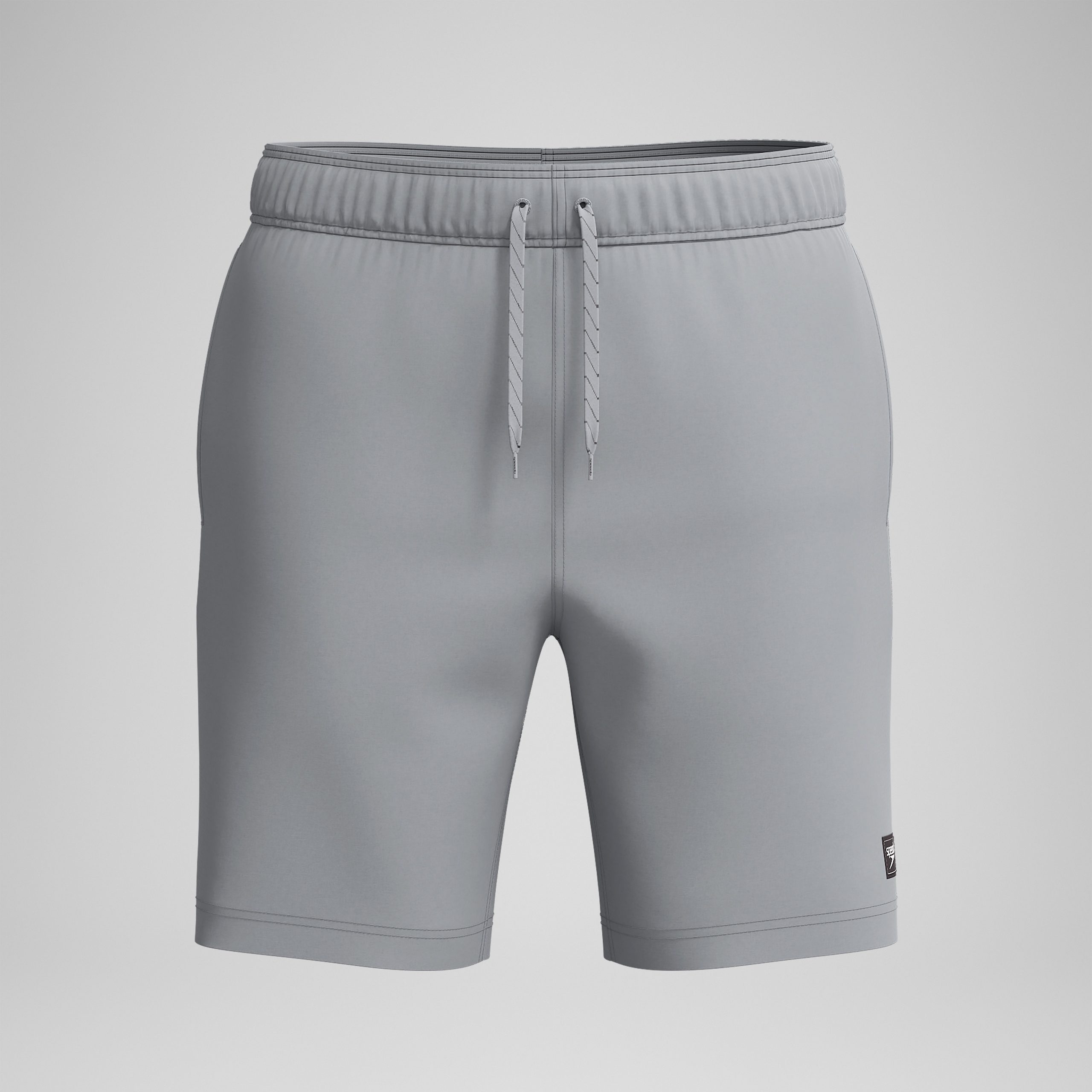 Men's Classic Solid Redondo Edge Volley Swim Trunks Gray - Image 5