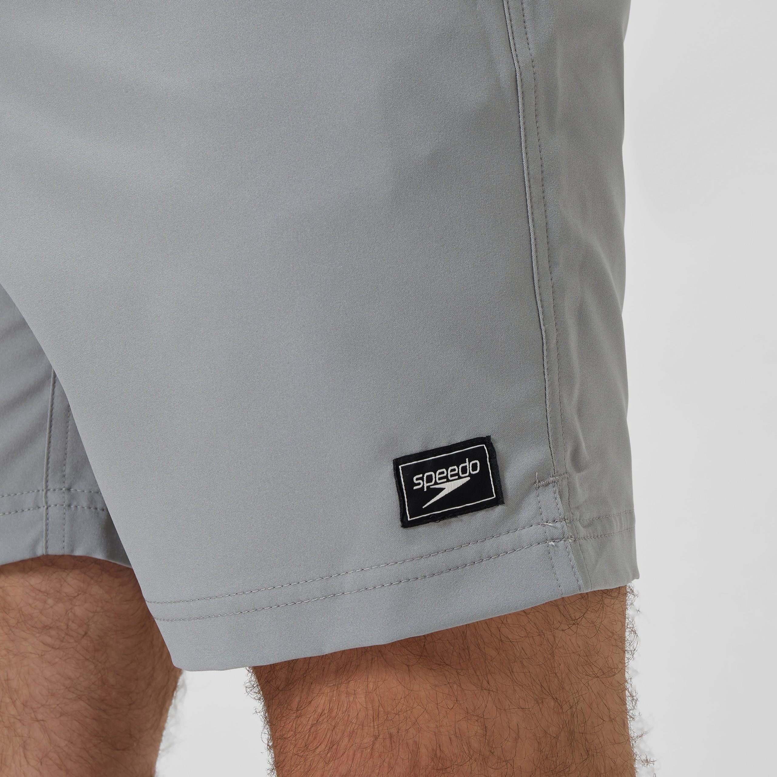 Men's Classic Solid Redondo Edge Volley Swim Trunks Gray - Image 10