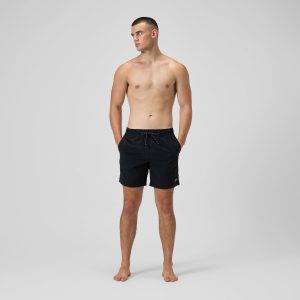 Men's Classic Solid Redondo Edge Volley Swim Trunks Black