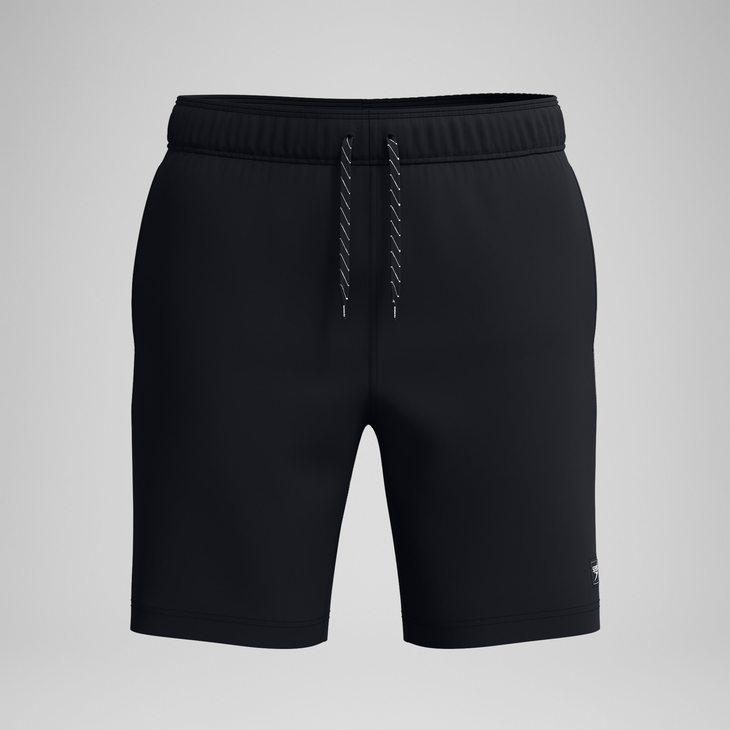Men's Classic Solid Redondo Edge Volley Swim Trunks Black - Image 5