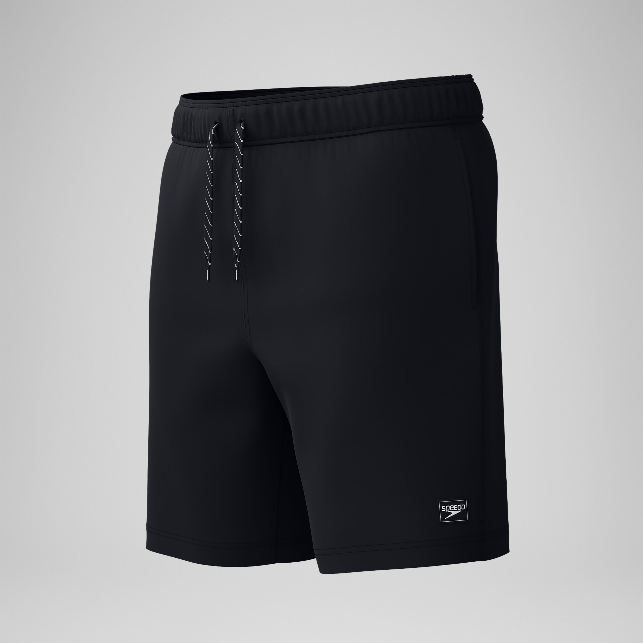 Men's Classic Solid Redondo Edge Volley Swim Trunks Black - Image 8