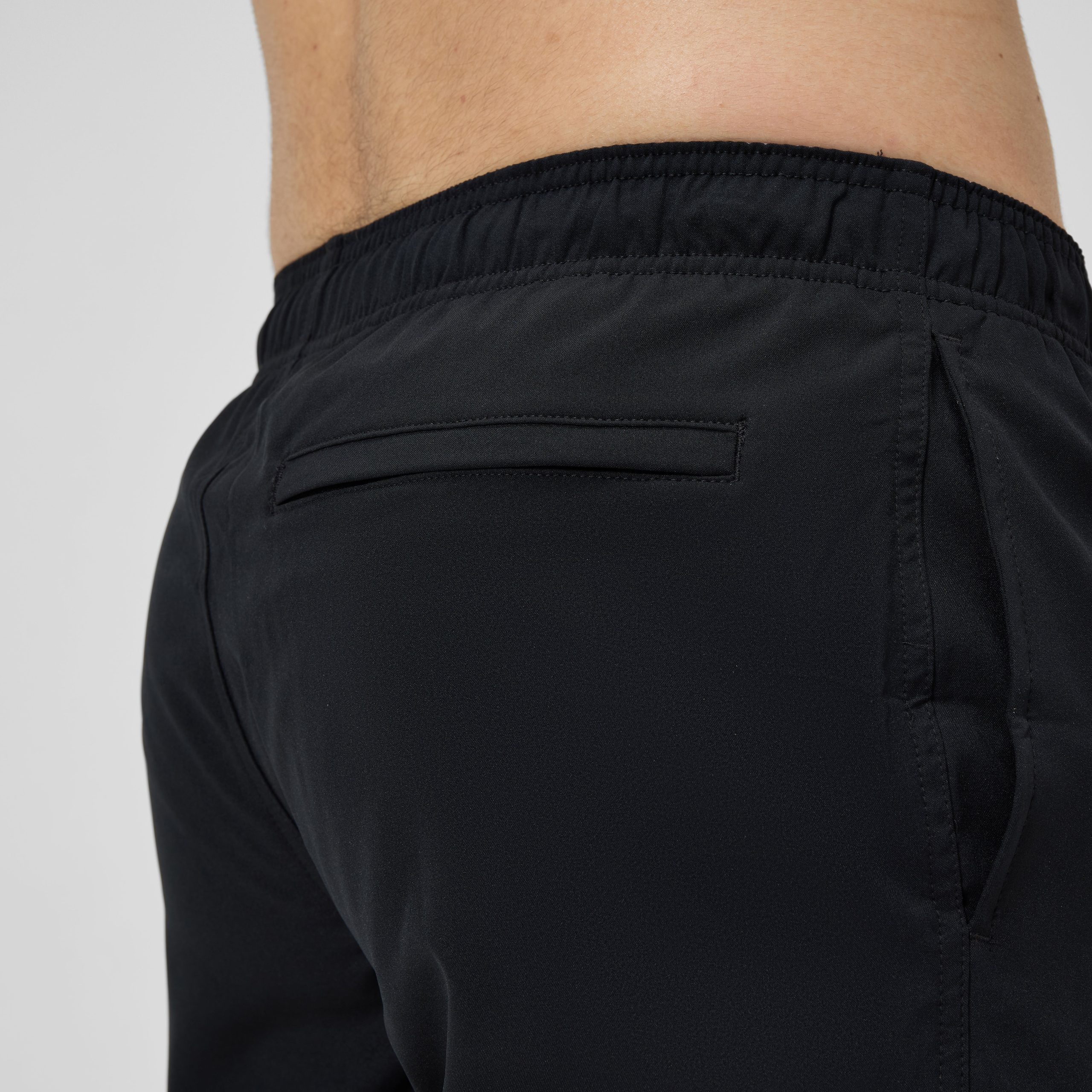 Men's Classic Solid Redondo Edge Volley Swim Trunks Black - Image 9