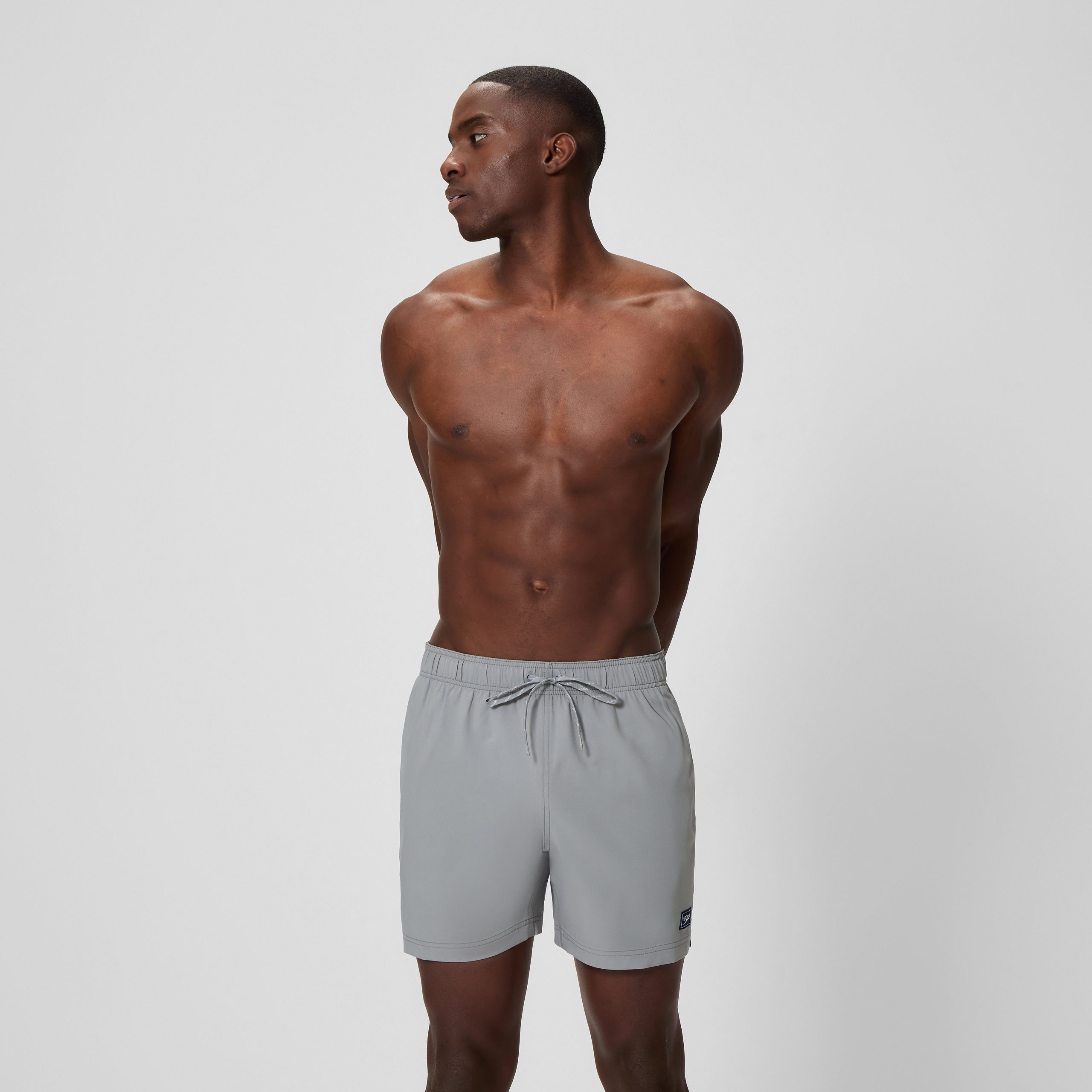Men's Redondo Edge Solid Swim Shorts Grey