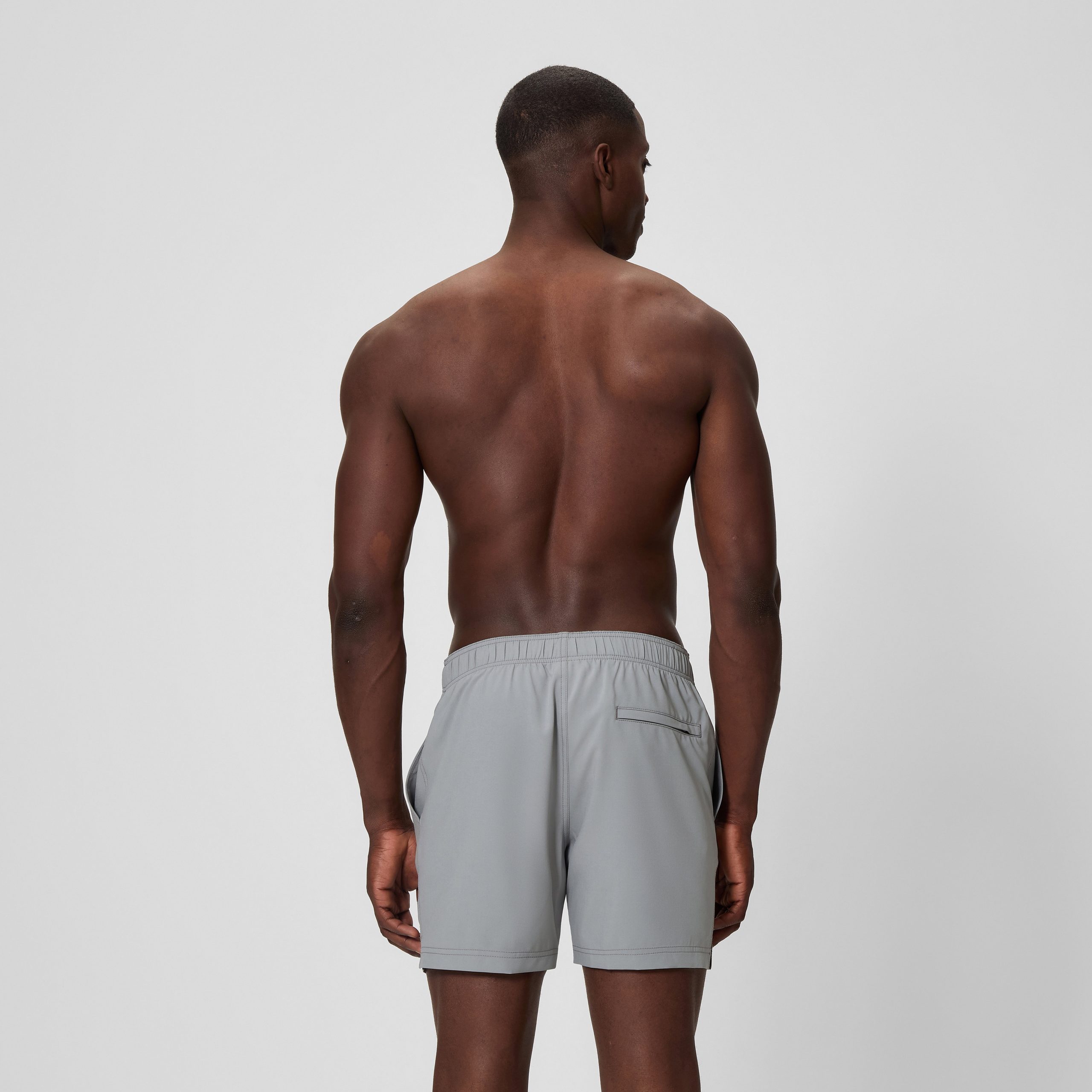 Men's Redondo Edge Solid Swim Shorts Grey - Image 3