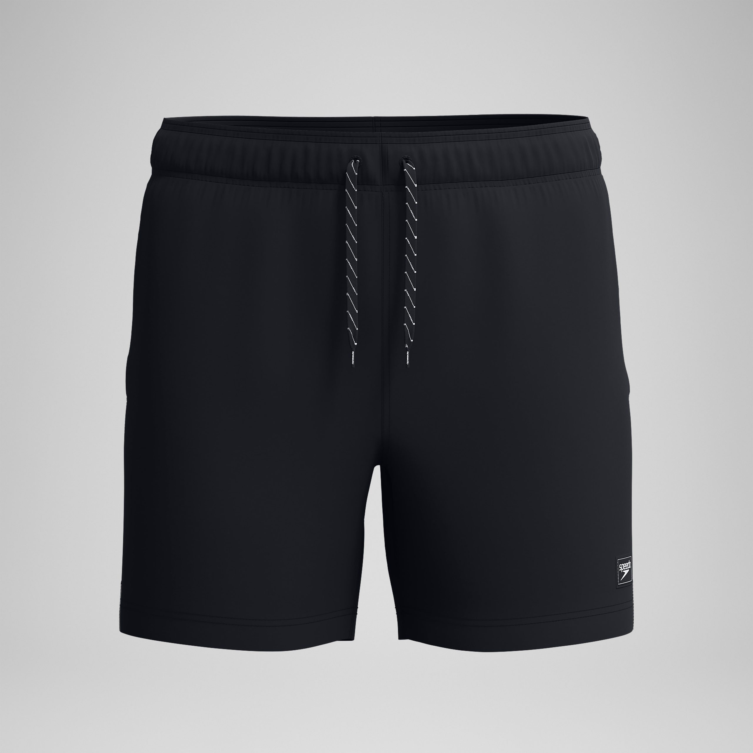 Men's Classic Solid Redondo Edge Volley Swim Trunks Black - Image 5