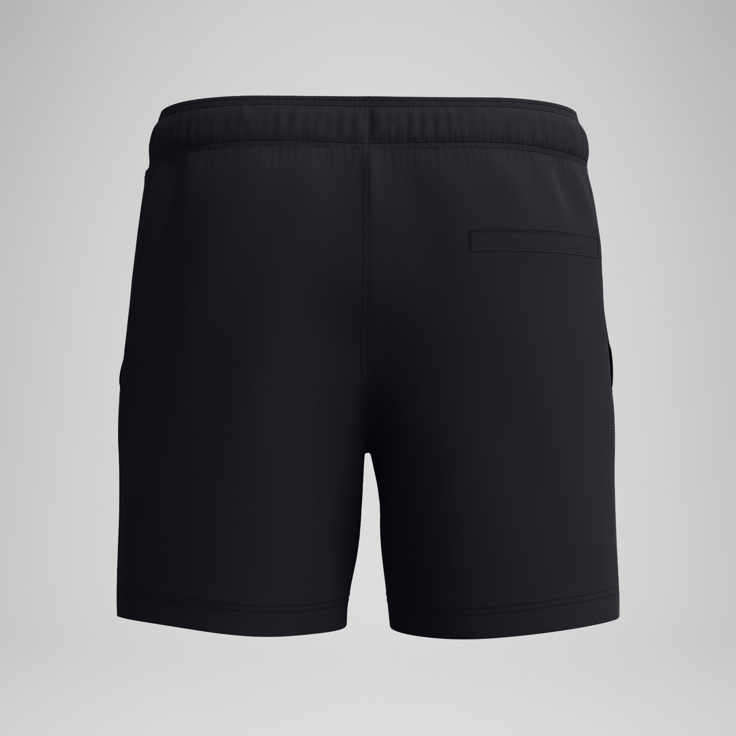 Men's Classic Solid Redondo Edge Volley Swim Trunks Black - Image 7
