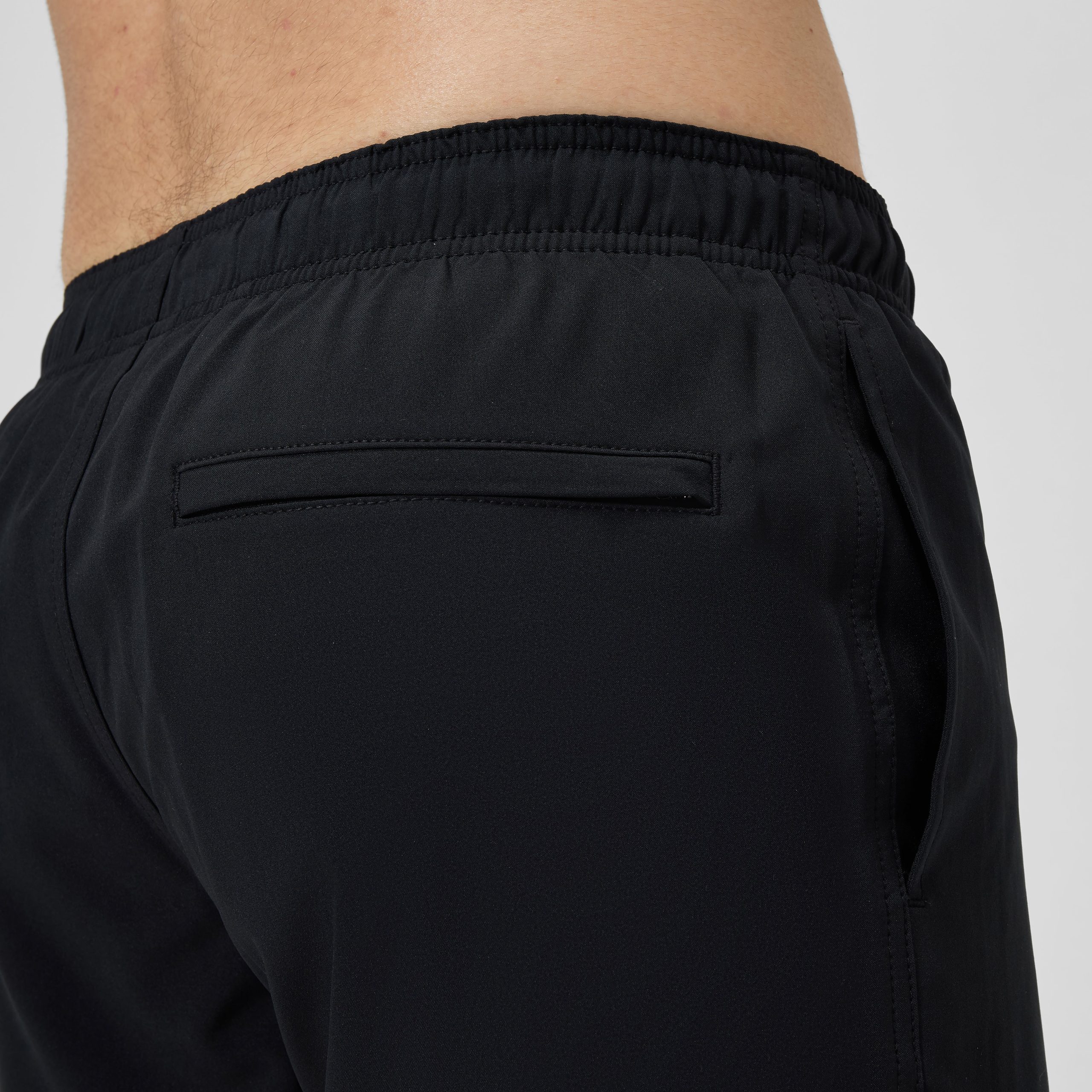 Men's Classic Solid Redondo Edge Volley Swim Trunks Black - Image 9