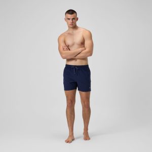 Men's Classic Solid Redondo Edge Volley Swim Trunks Navy