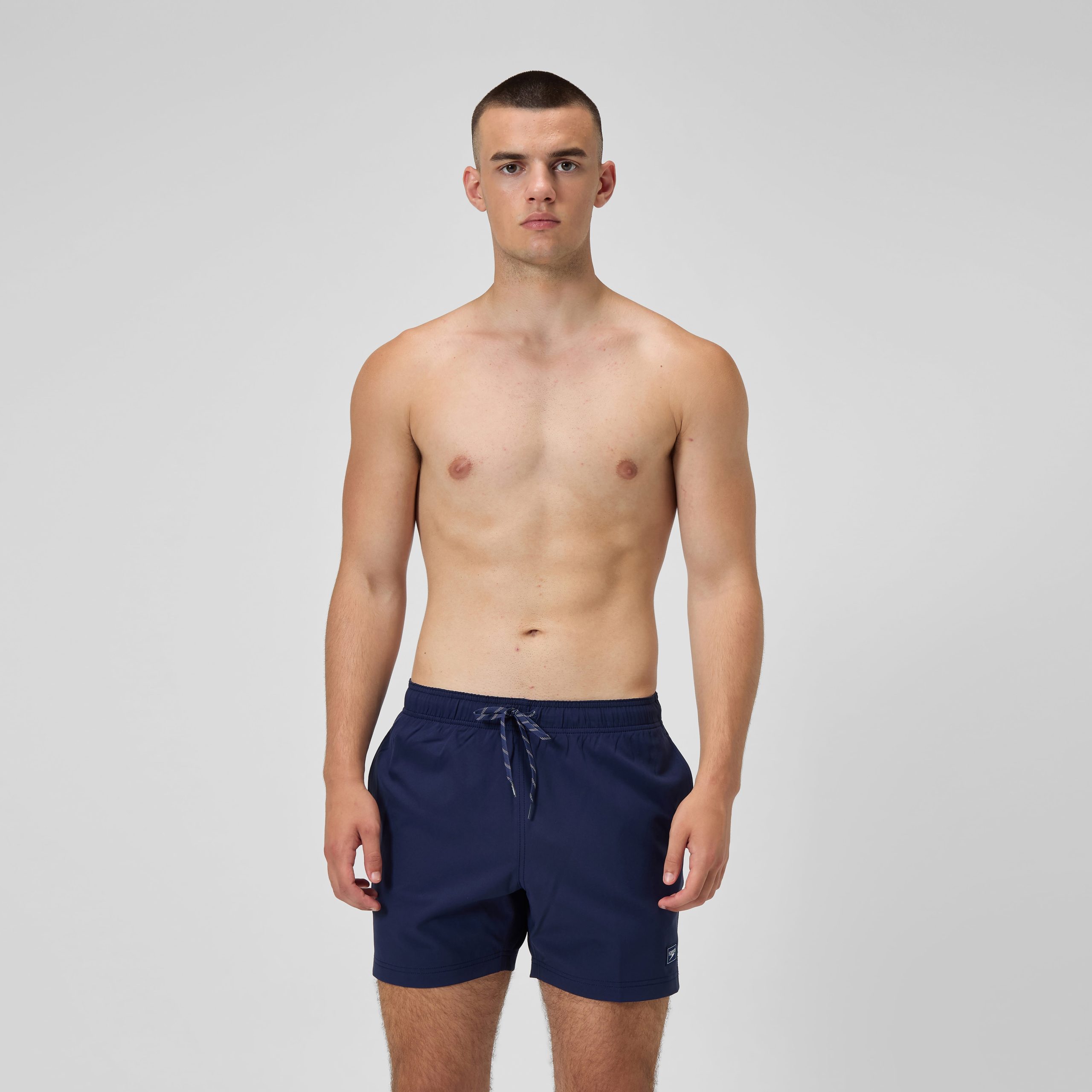 Men's Classic Solid Redondo Edge Volley Swim Trunks Navy - Image 2