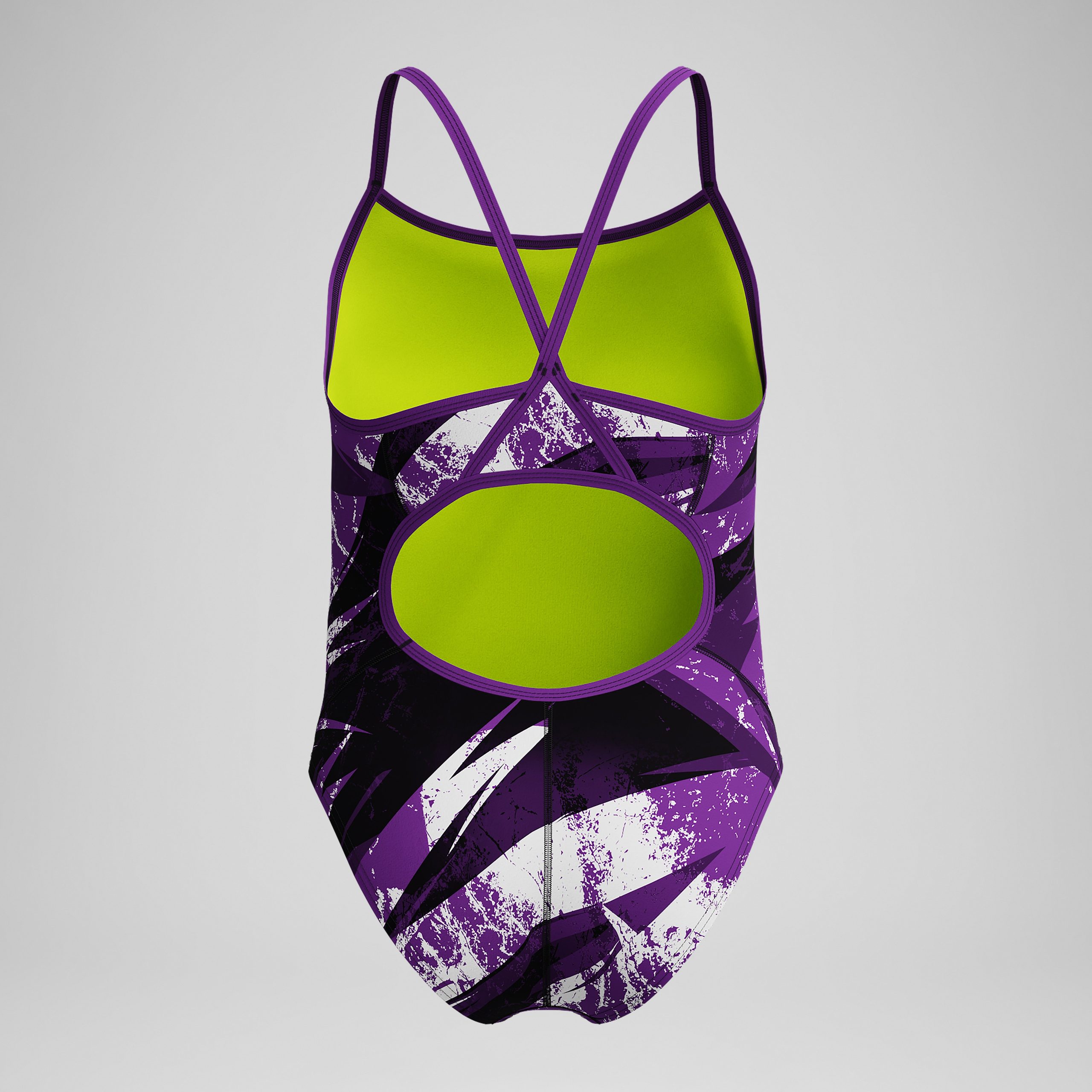 Girl's Bolted Flyback One Piece Black/Red - Image 4