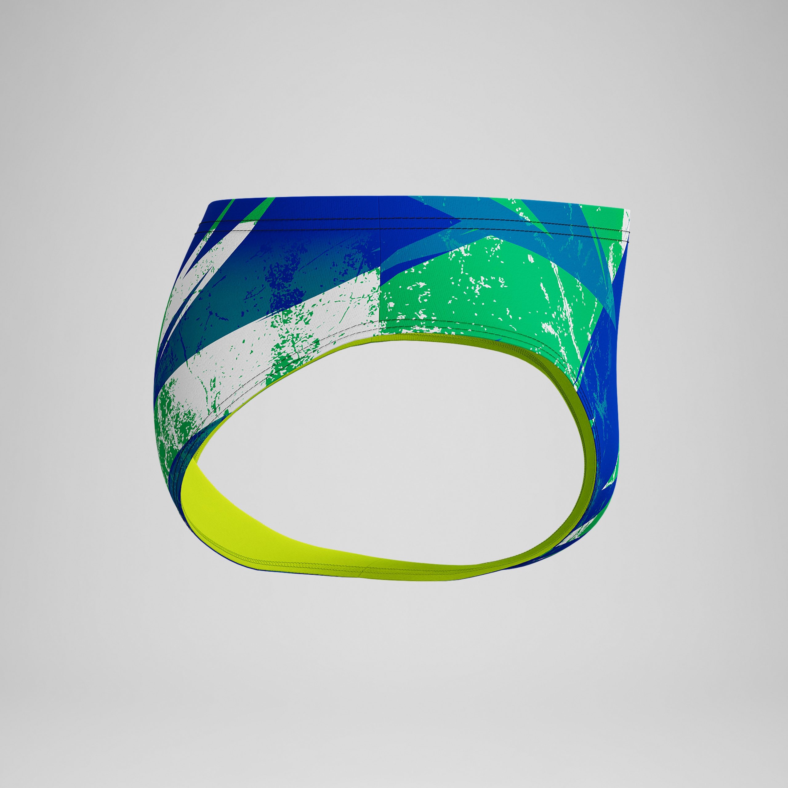 Boys Bolted Brief Green/Blue - Image 2