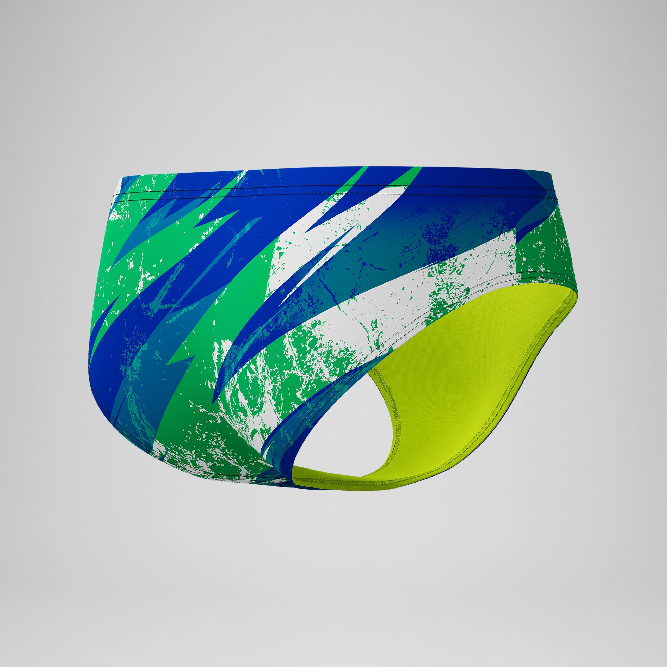Boys Bolted Brief Green/Blue - Image 3