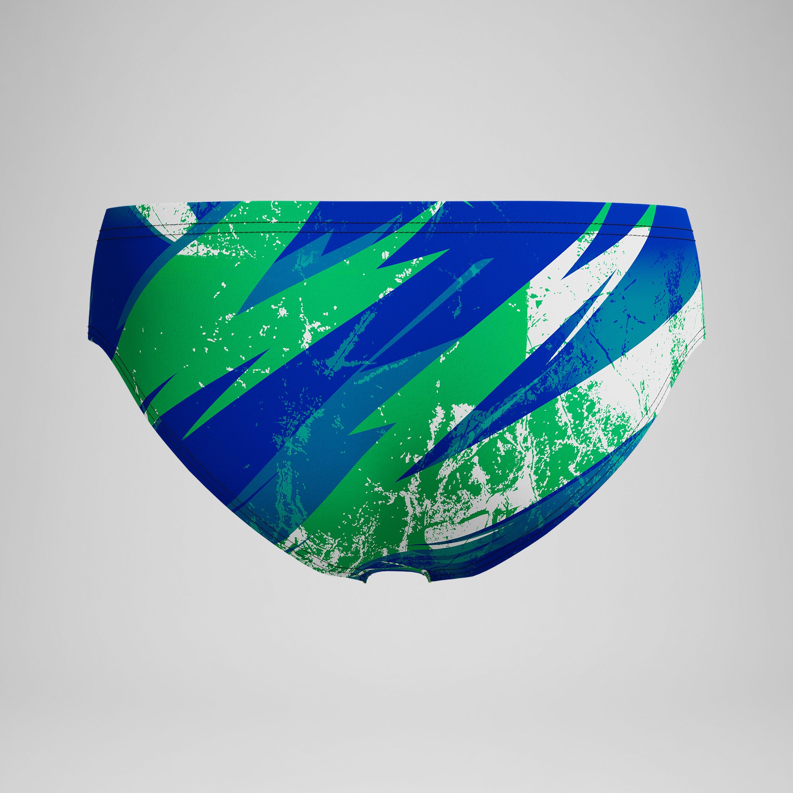 Boys Bolted Brief Green/Blue - Image 4