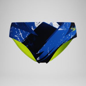 Boys Bolted Brief Blue