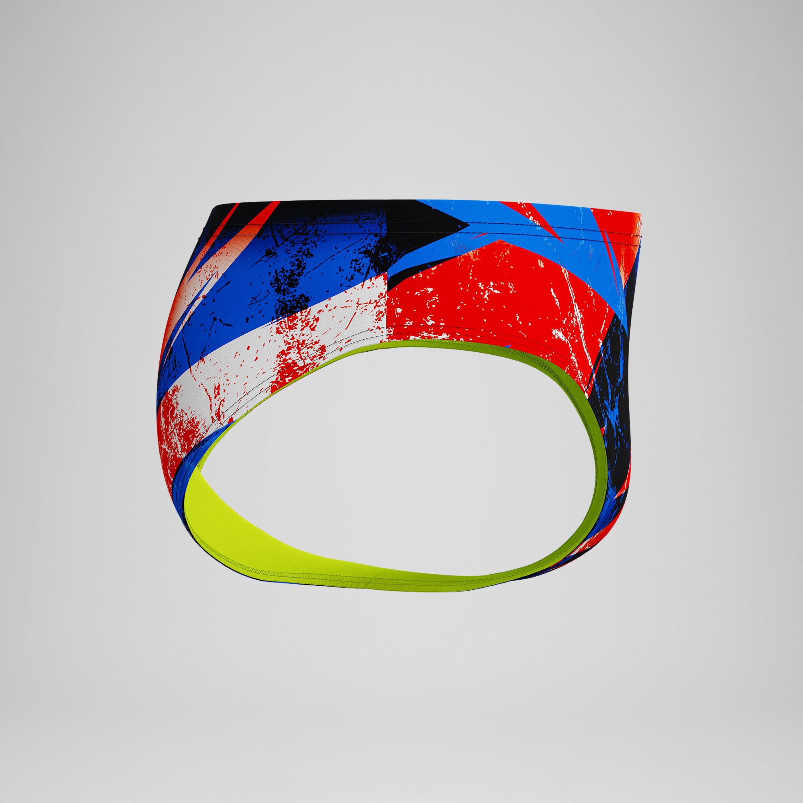 Boys Bolted Brief Red/Blue - Image 2