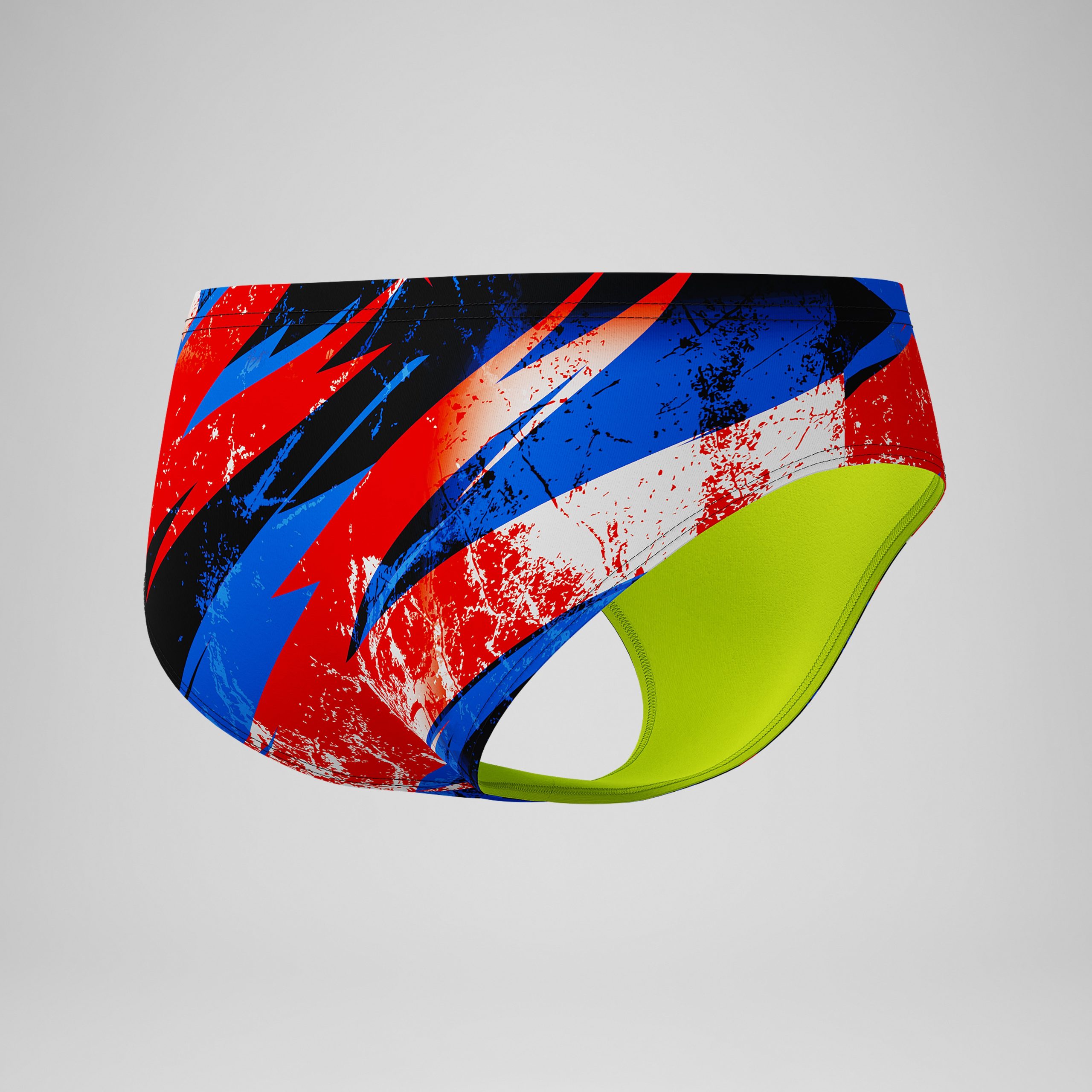 Boys Bolted Brief Red/Blue - Image 3