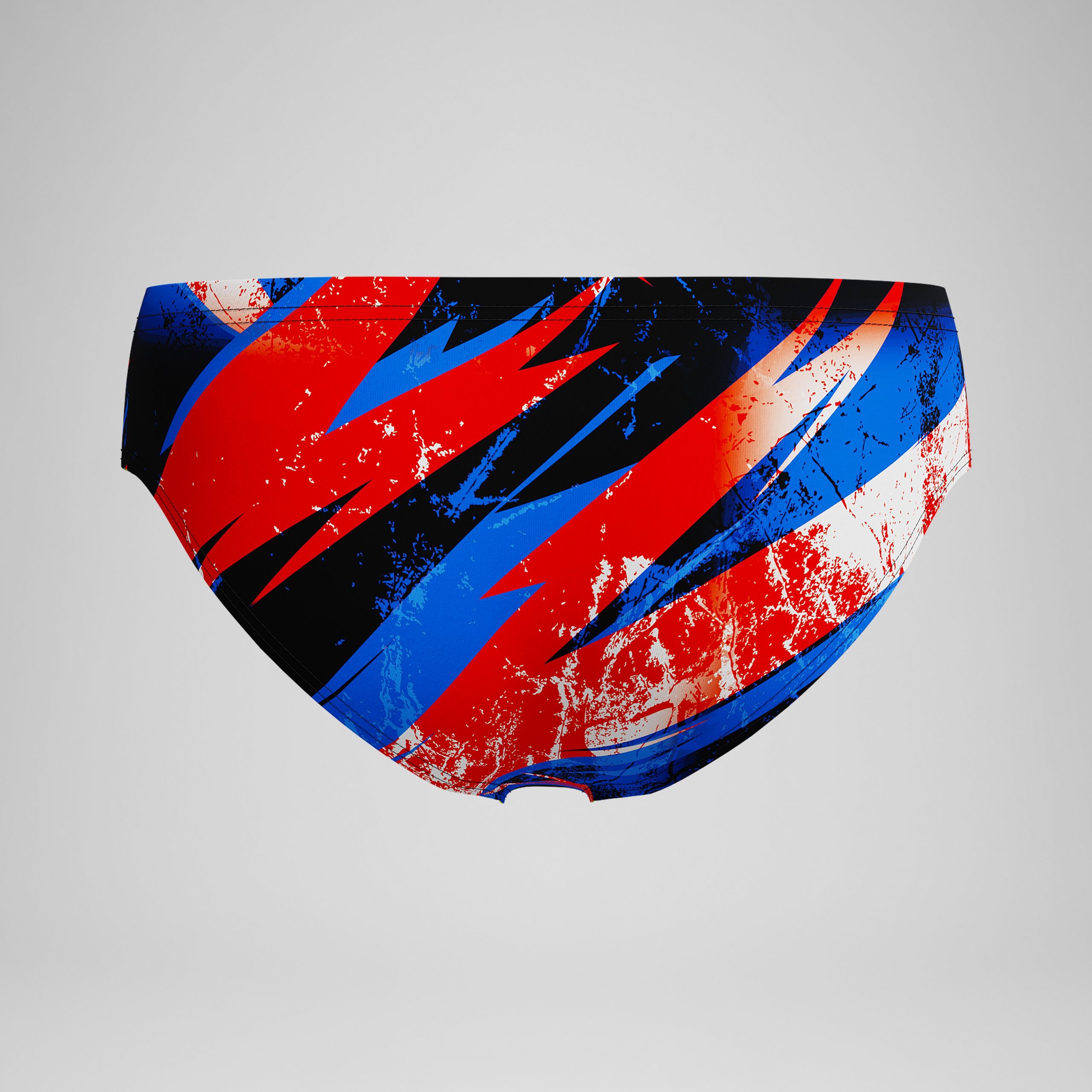 Boys Bolted Brief Red/Blue - Image 4