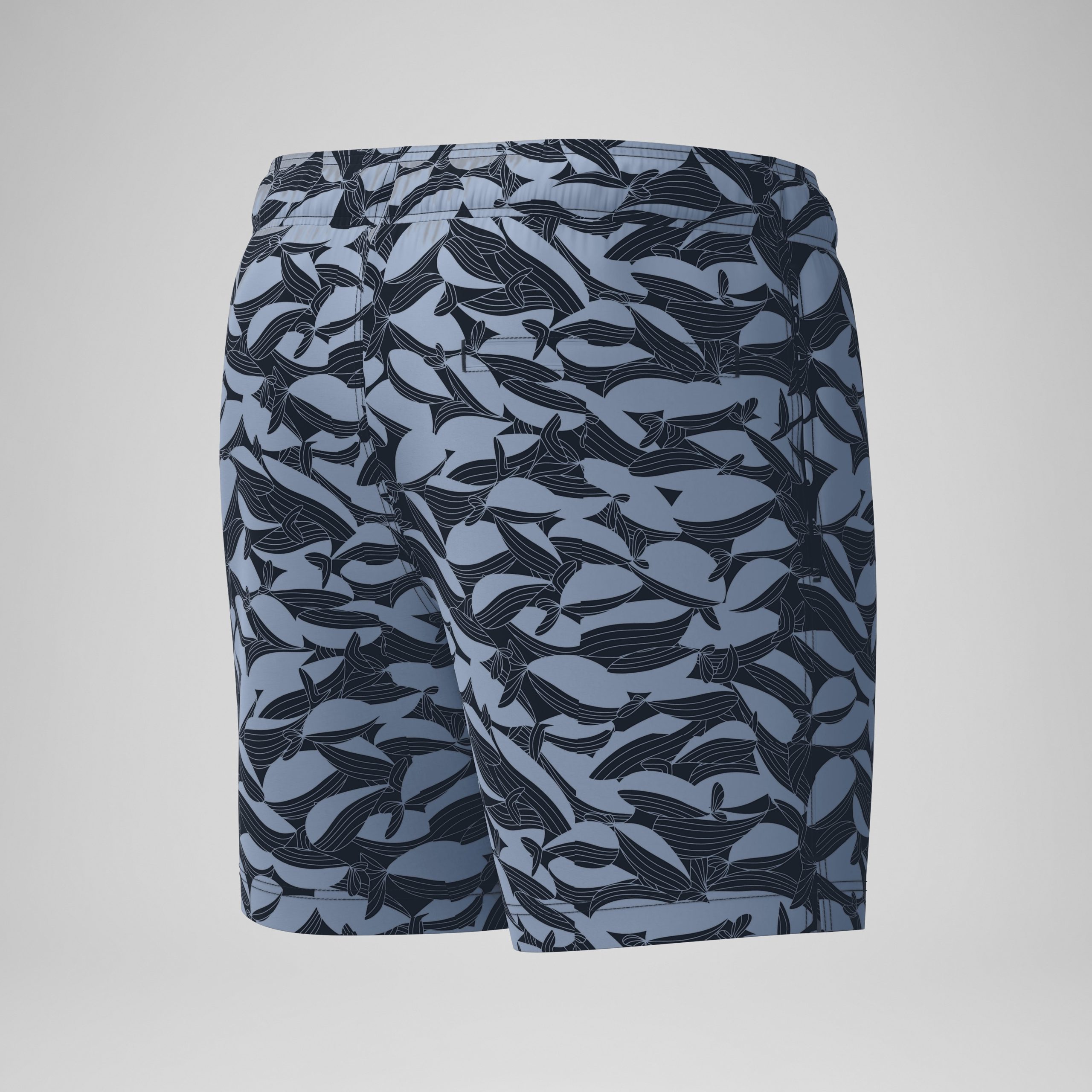 Men's Redondo Edge Printed Swim Shorts Grey/Black - Image 7