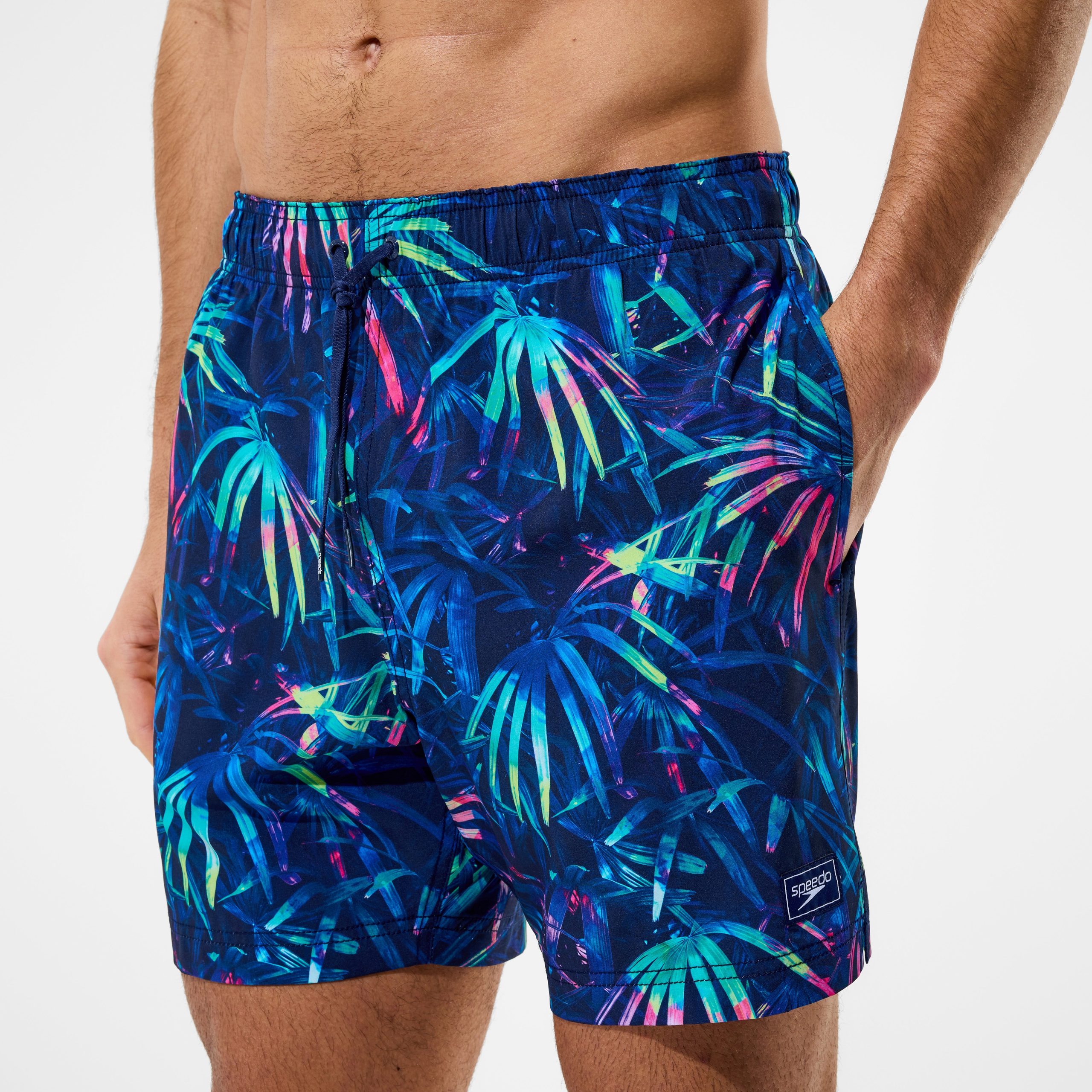 Men's Redondo Edge Printed Swim Shorts Navy - Image 5