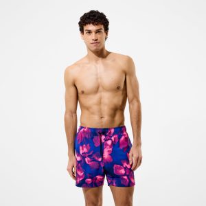 Men's Redondo Edge Printed Swim Shorts Blue/Pink
