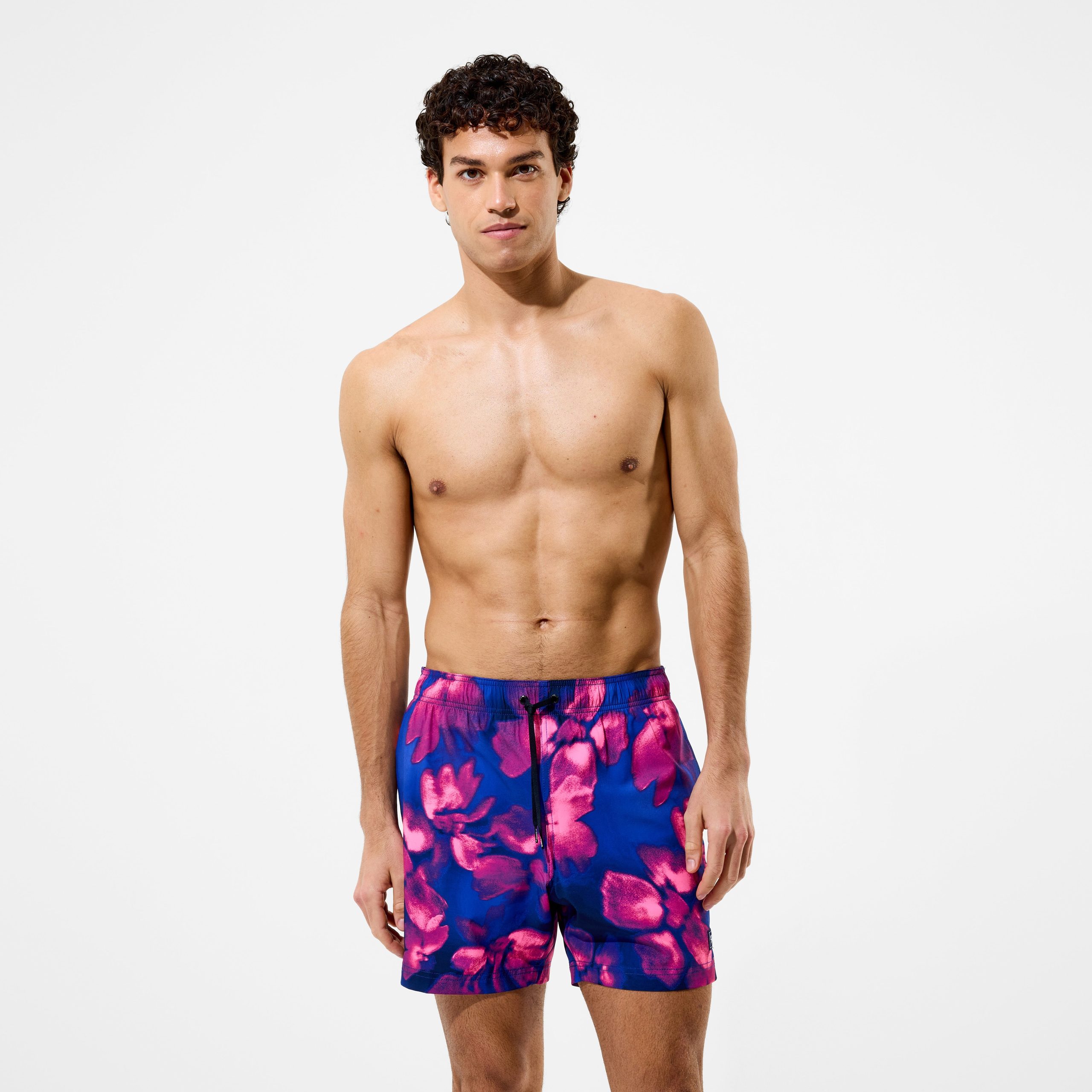 Men's Redondo Edge Printed Swim Shorts Blue/Pink