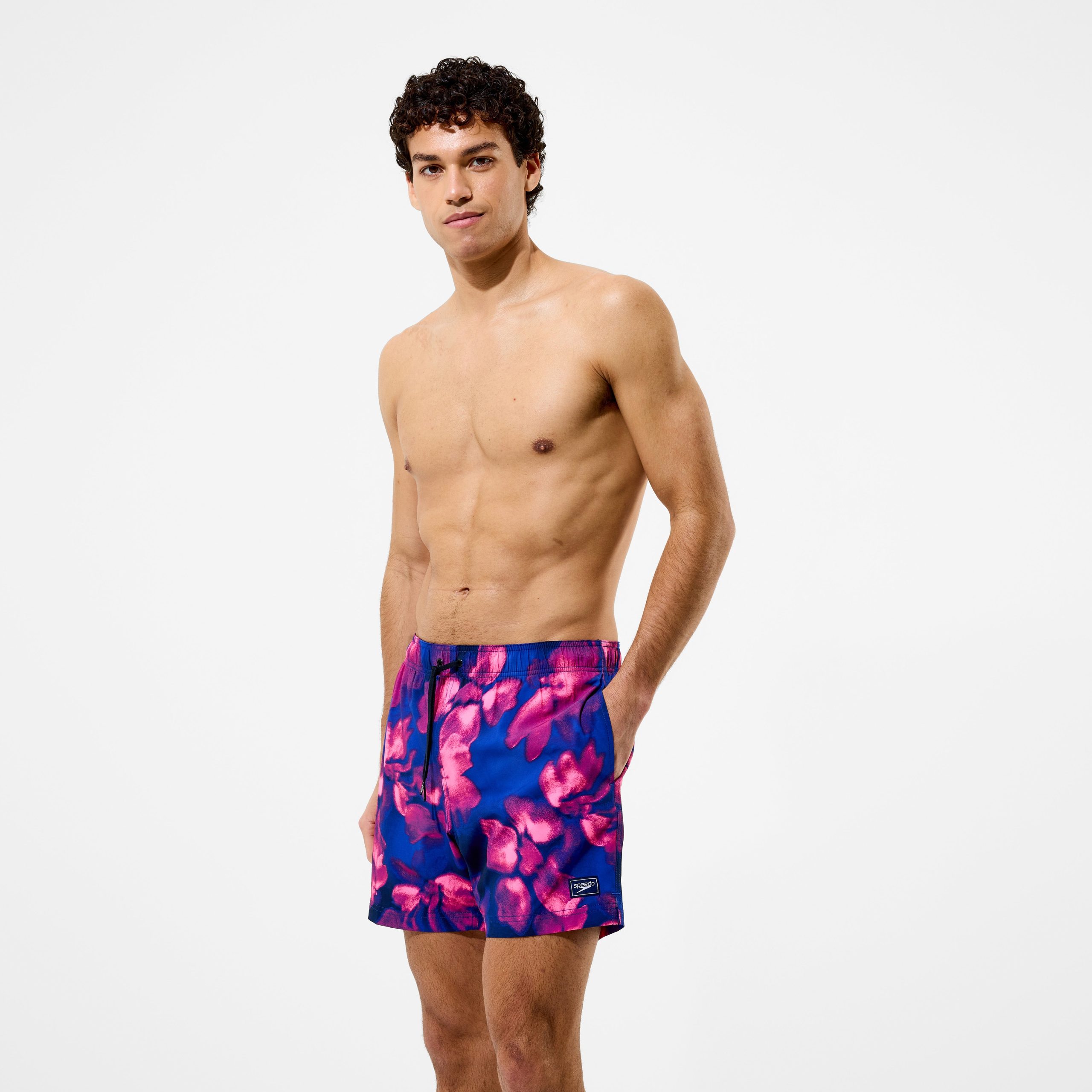 Men's Redondo Edge Printed Swim Shorts Blue/Pink - Image 2