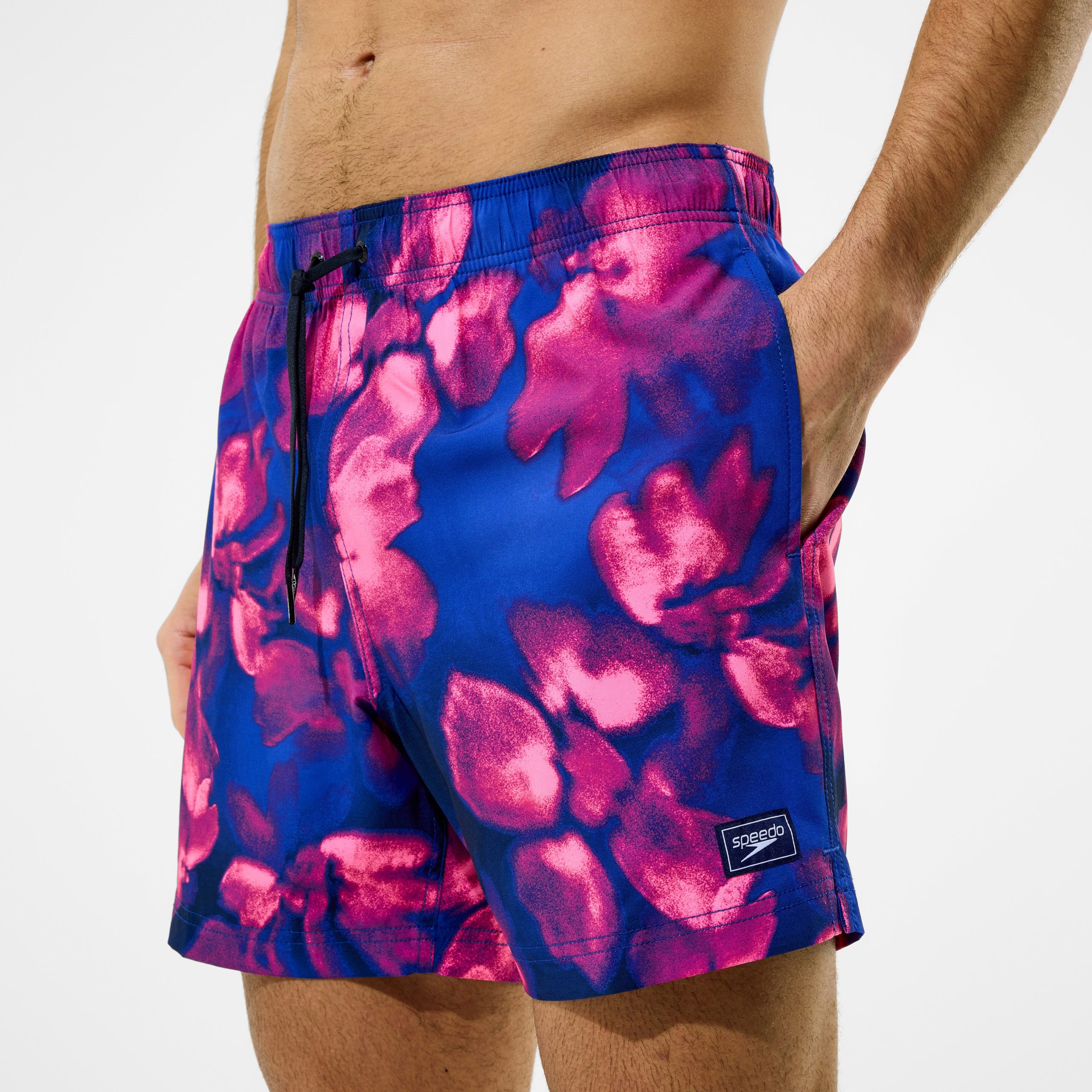 Men's Redondo Edge Printed Swim Shorts Blue/Pink - Image 5