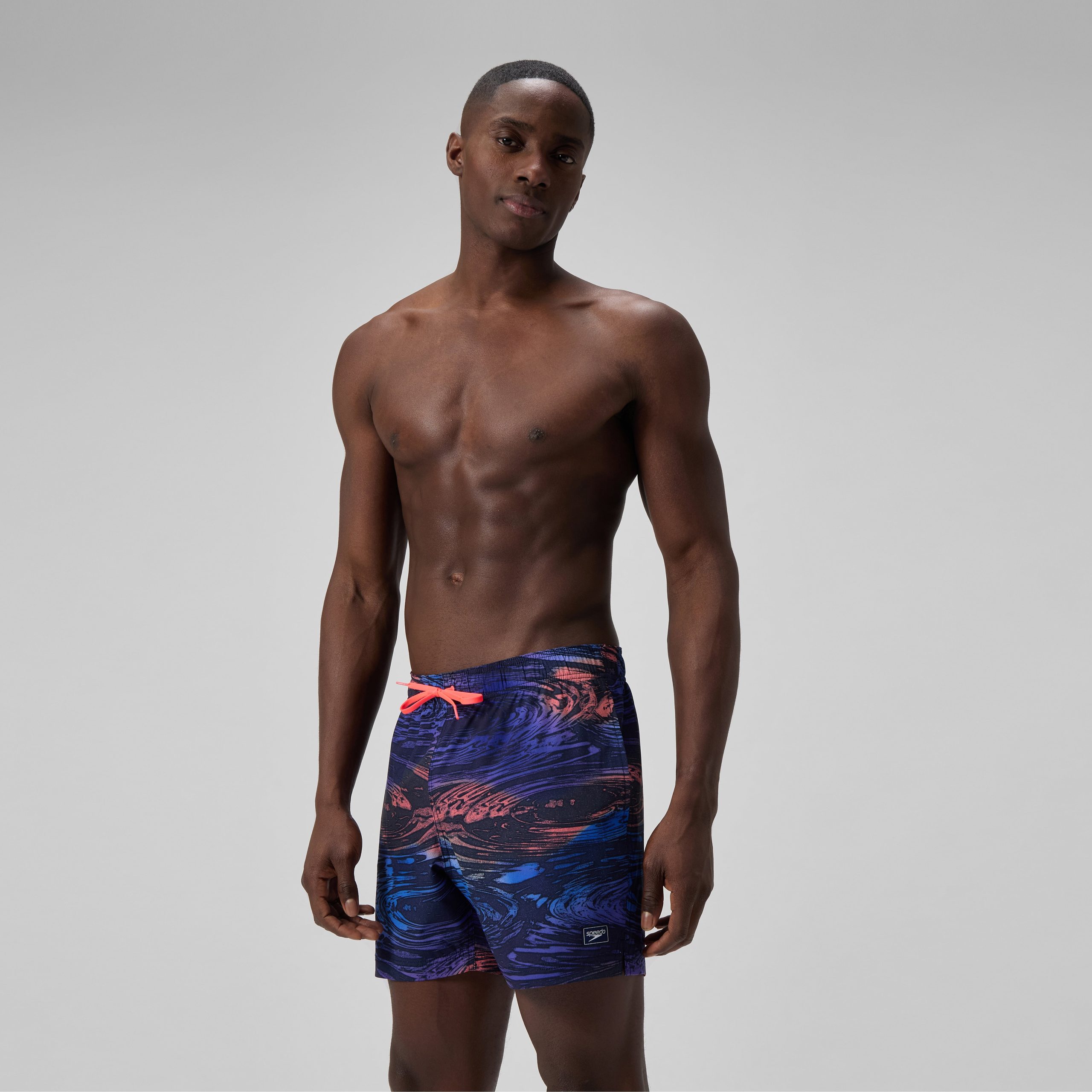 Men's Redondo Edge Printed Swim Trunks Blue - Image 3