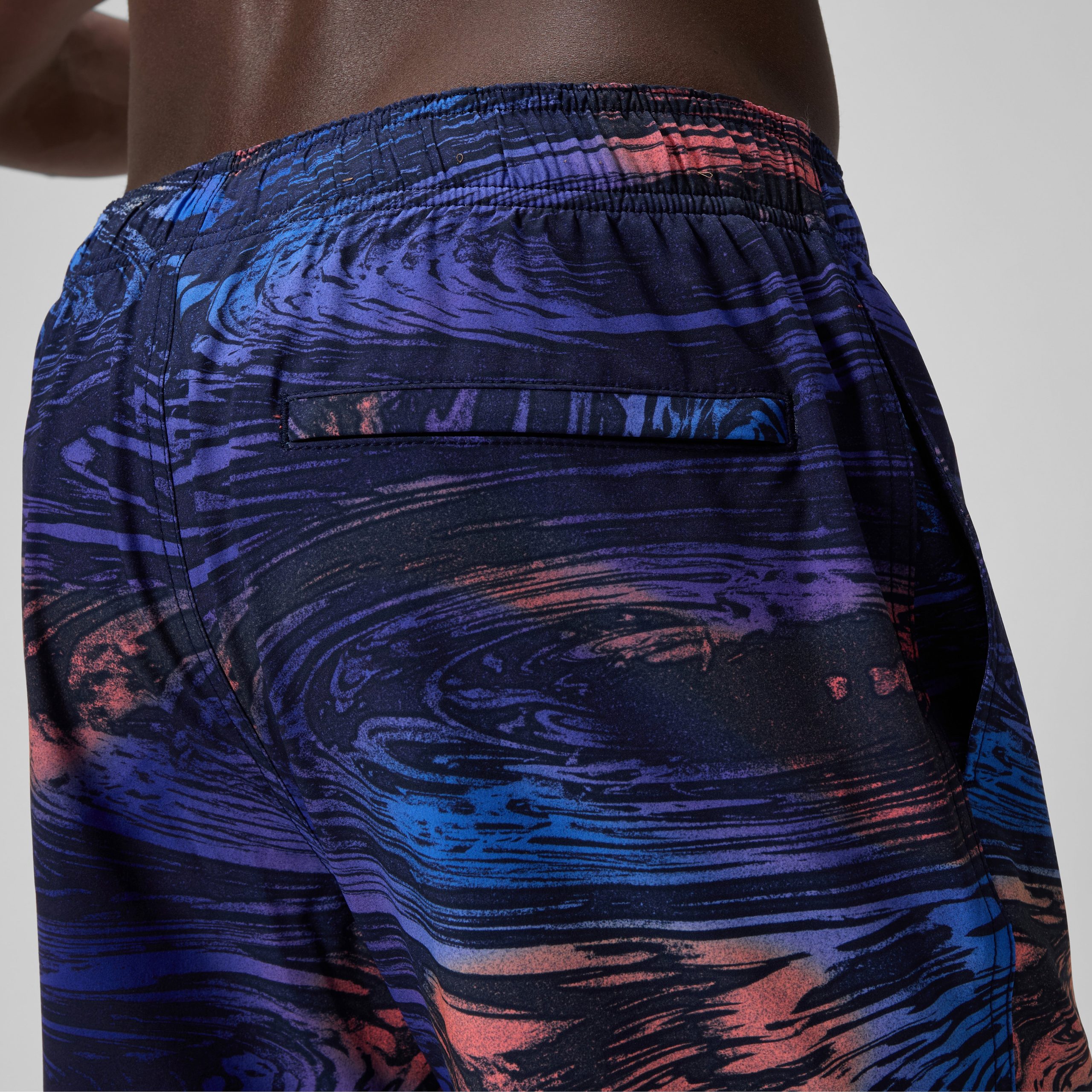 Men's Redondo Edge Printed Swim Trunks Blue - Image 9