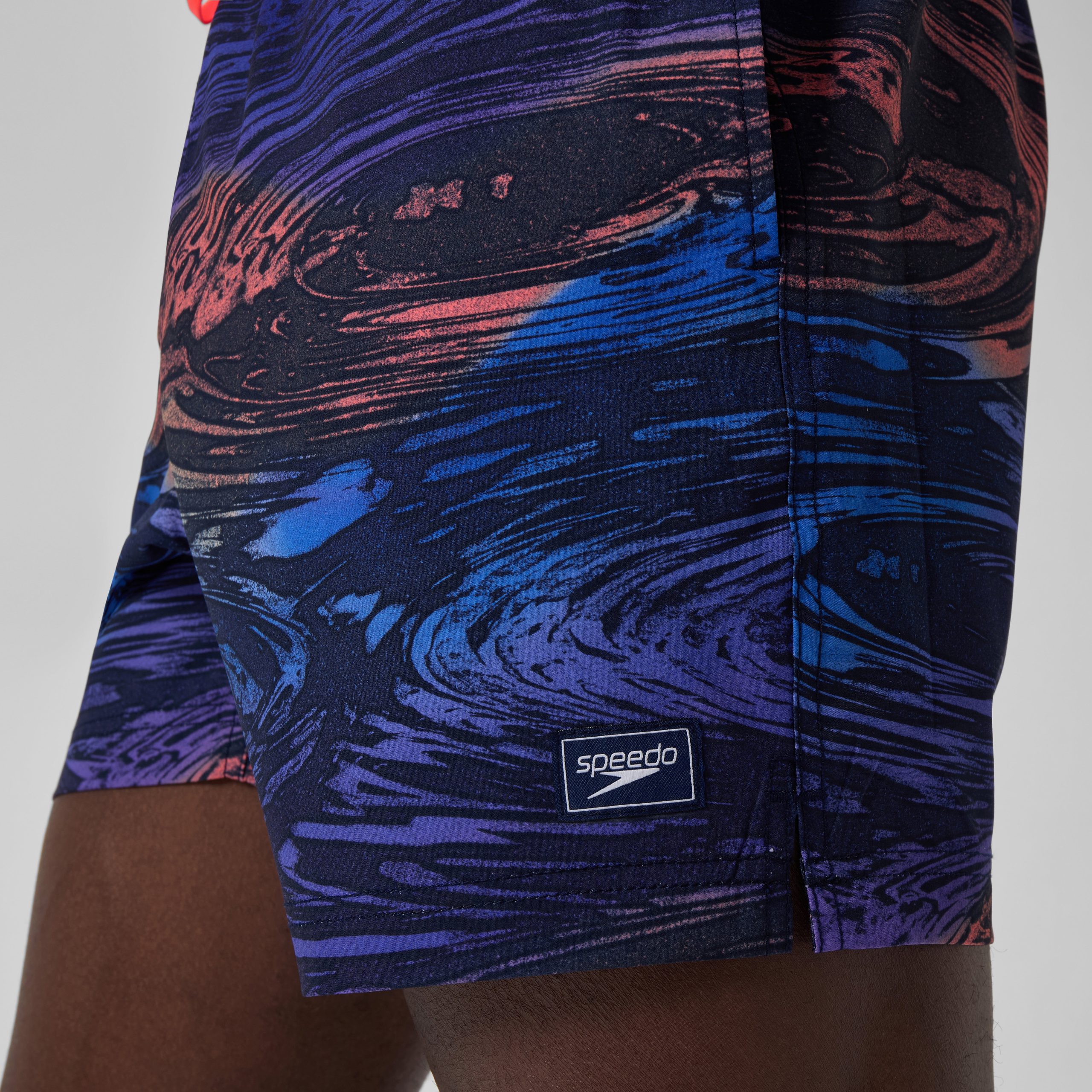 Men's Redondo Edge Printed Swim Trunks Blue - Image 10