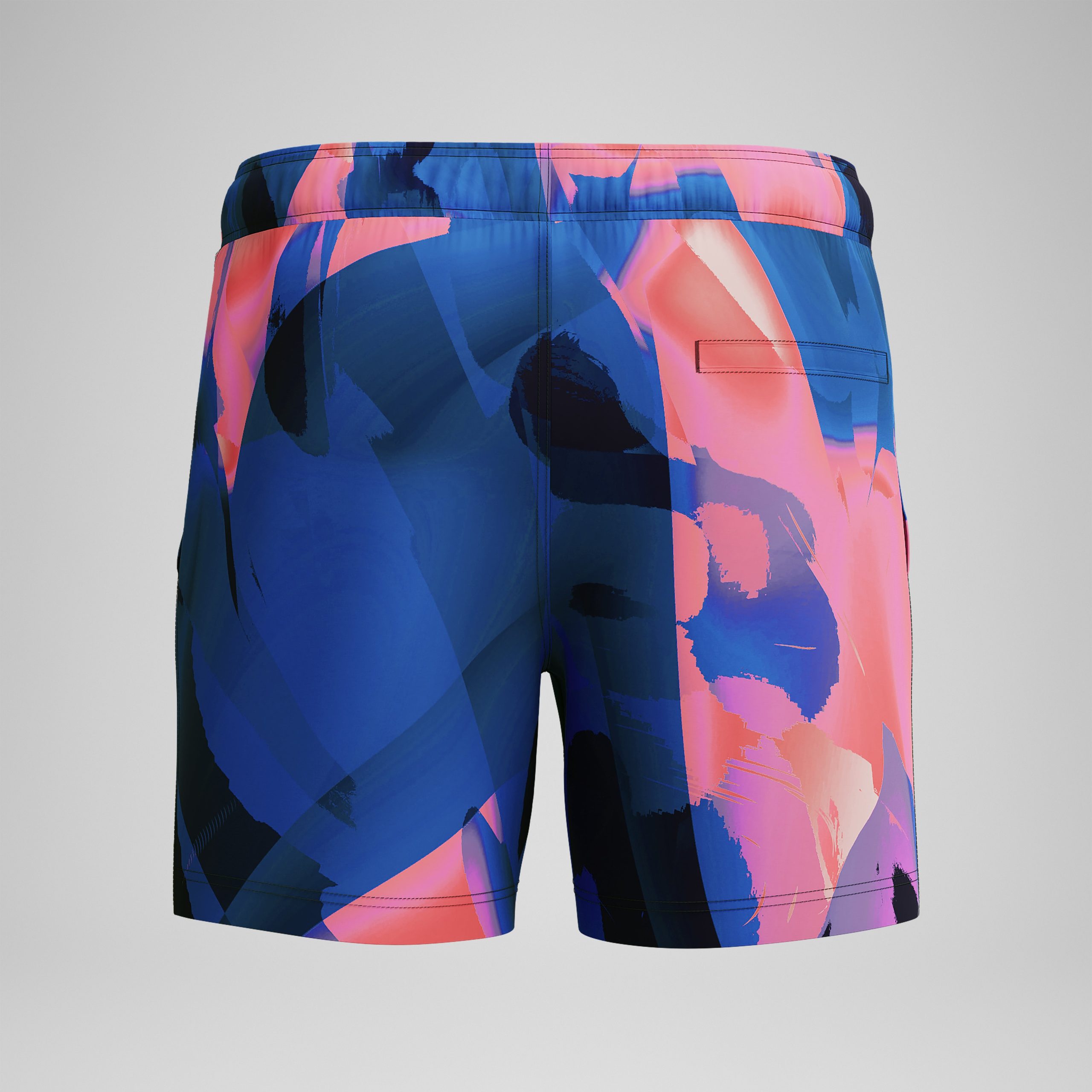 Men's Print Redondo Edge Volley Swim Trunks Blue/Pink - Image 7