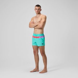 Men's Colorblock Redondo Edge Volley Swim Shorts Blue