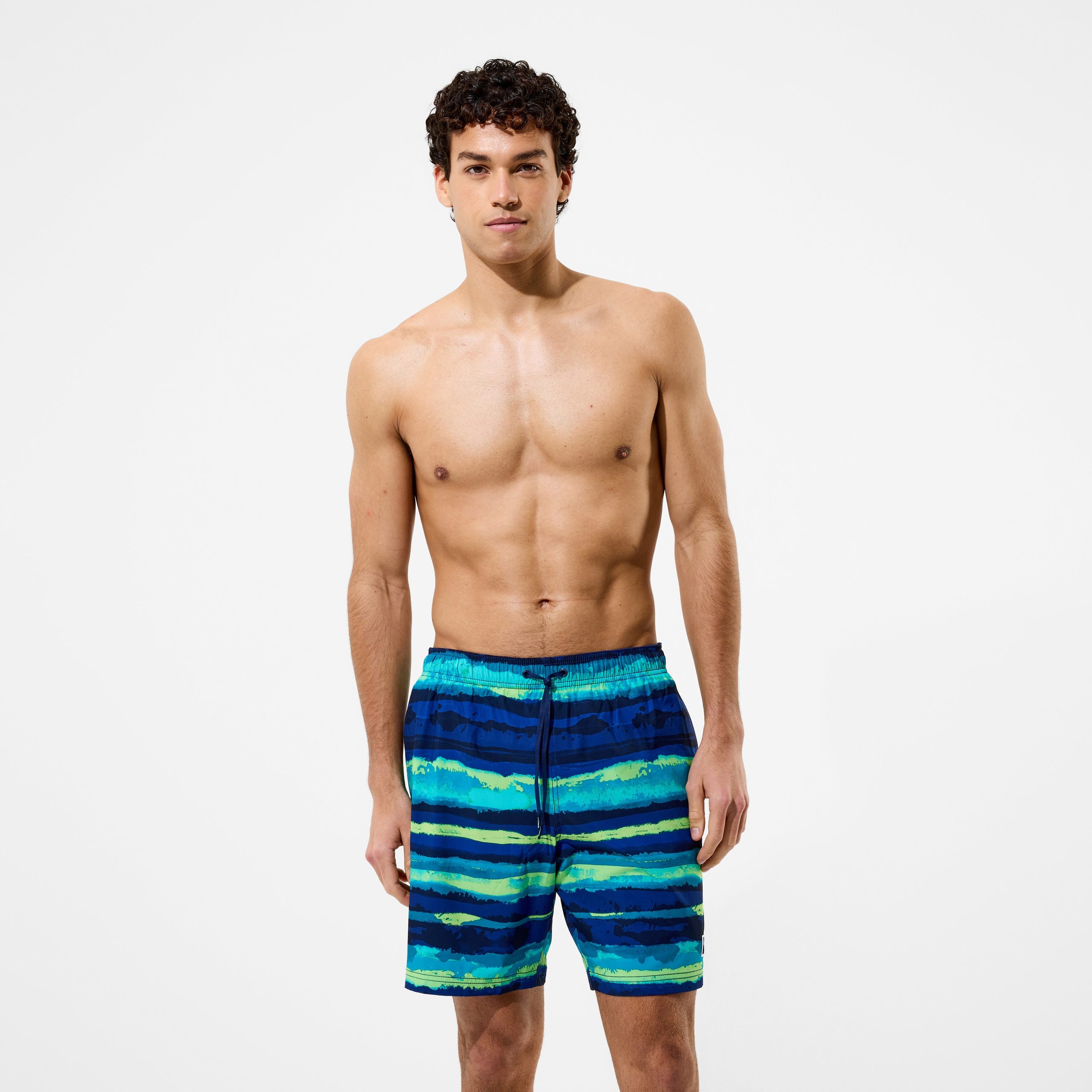 Men's Redondo Edge Printed Swim Shorts Navy