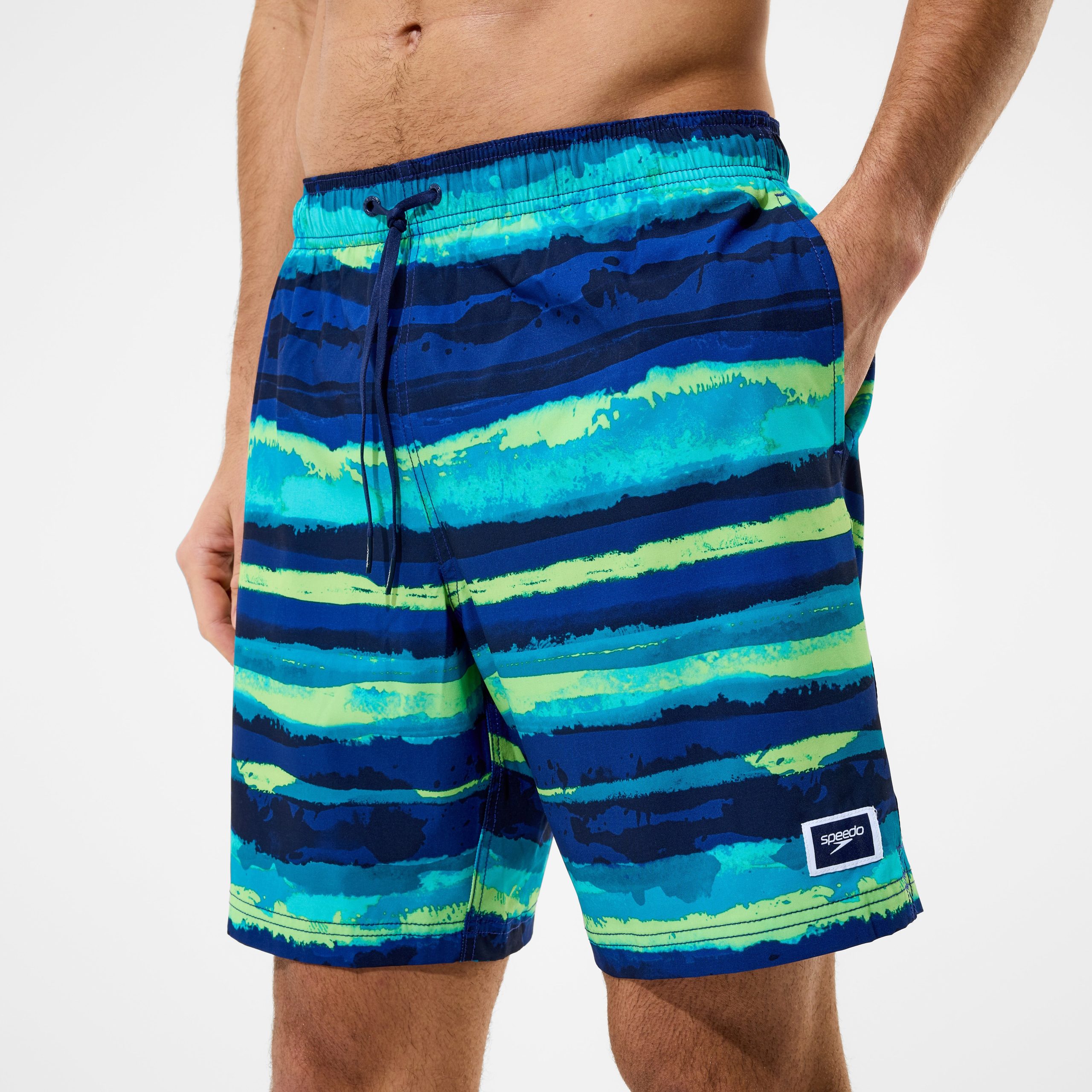 Men's Redondo Edge Printed Swim Shorts Navy - Image 5