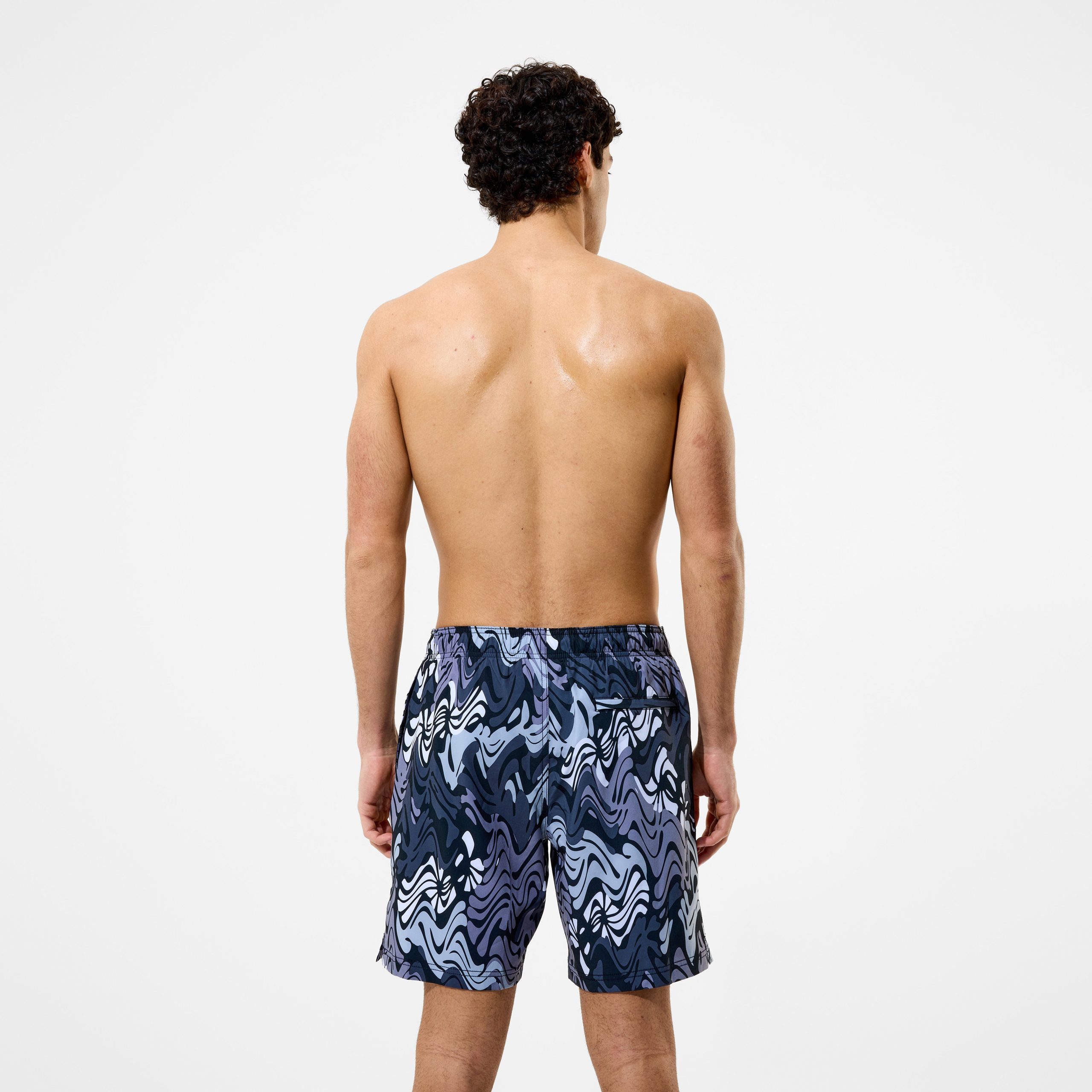 Men's Redondo Edge Printed Swim Shorts Black - Image 3