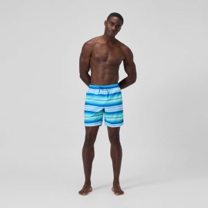 Men's Print Redondo Volley Swim Shorts Blue/White