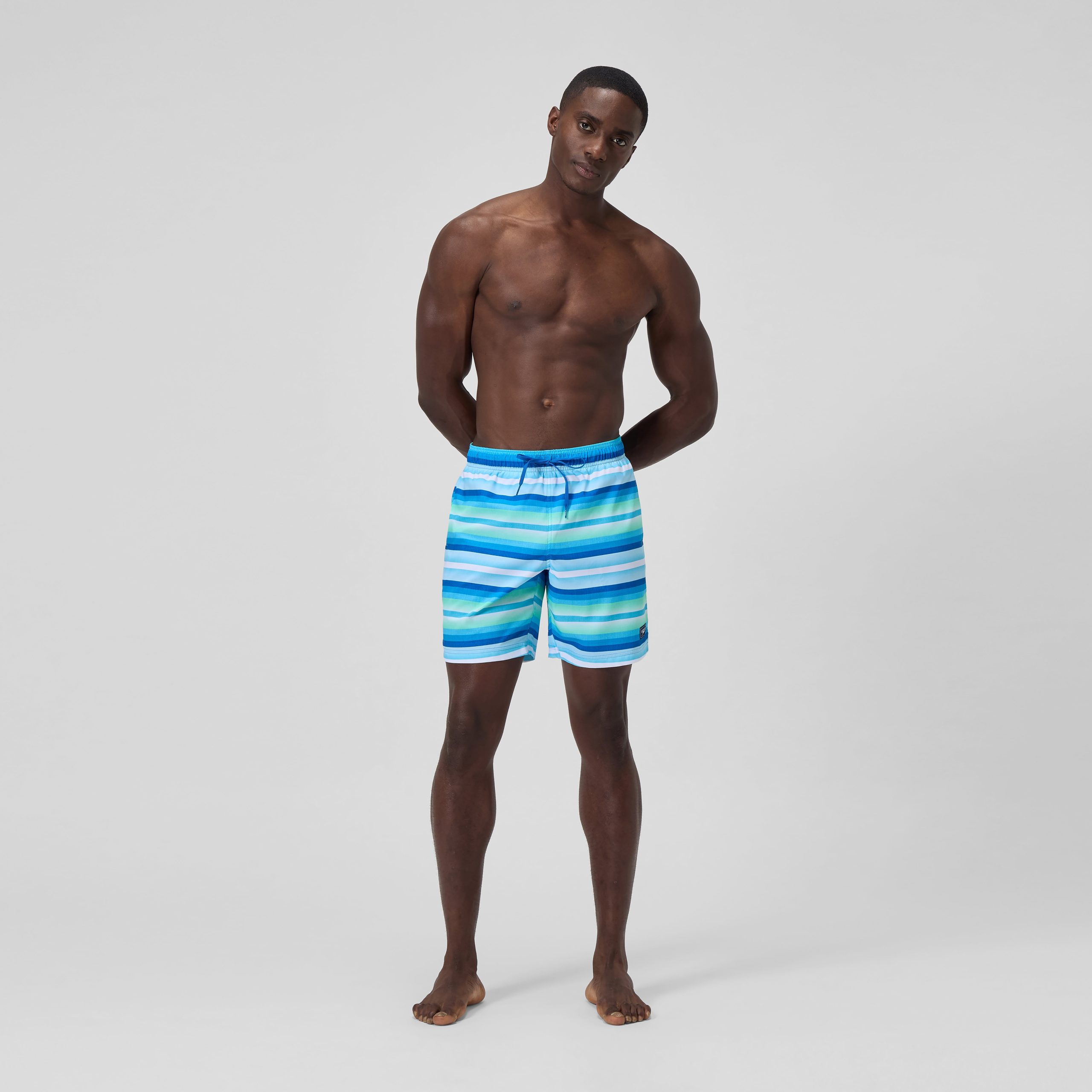 Men's Print Redondo Volley Swim Shorts Blue/White