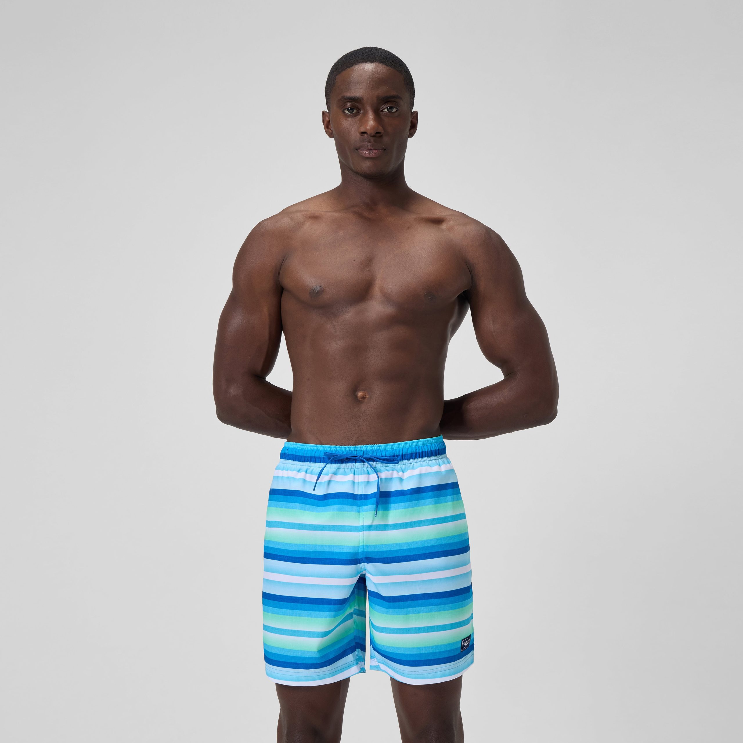 Men's Print Redondo Volley Swim Shorts Blue/White - Image 2