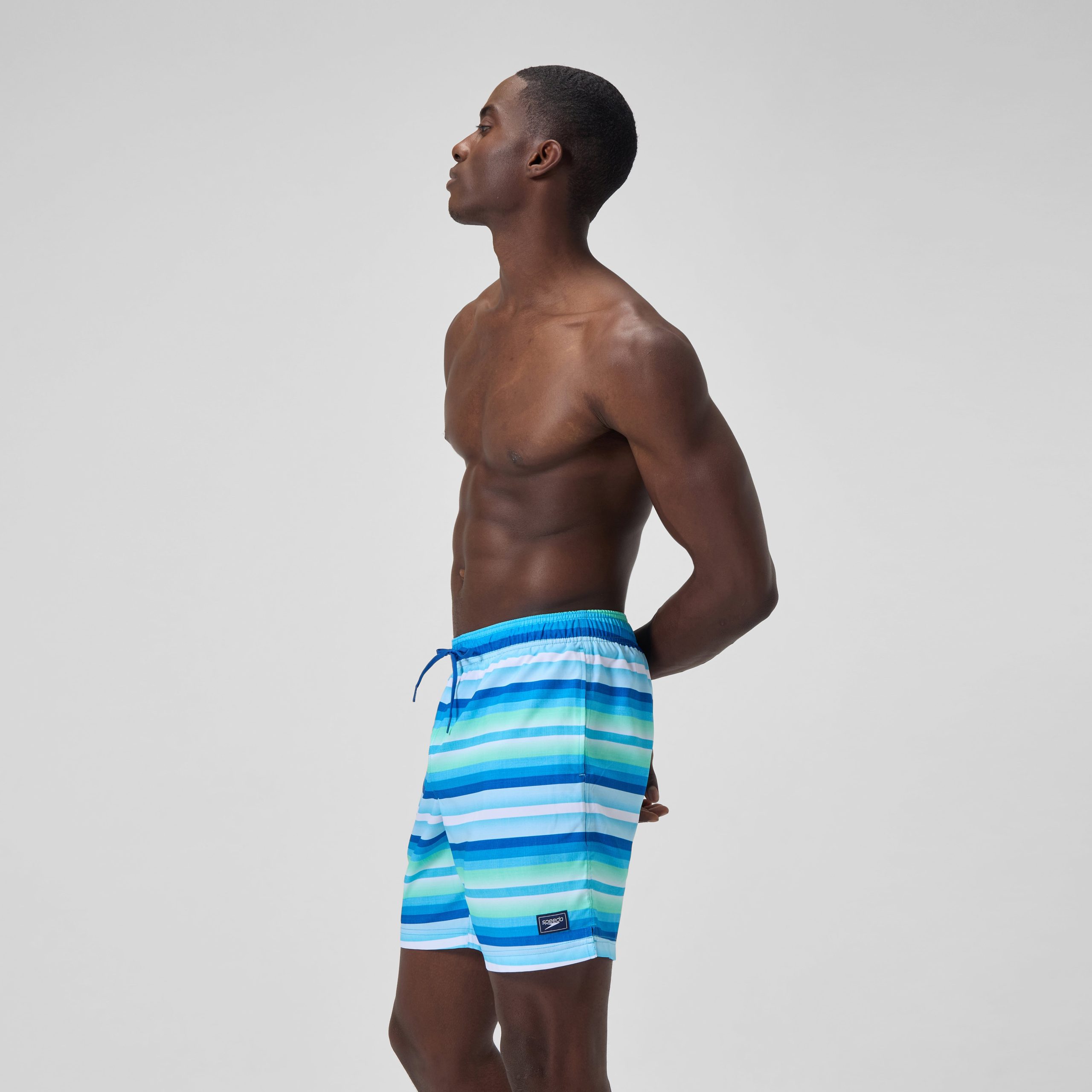 Men's Print Redondo Volley Swim Shorts Blue/White - Image 3