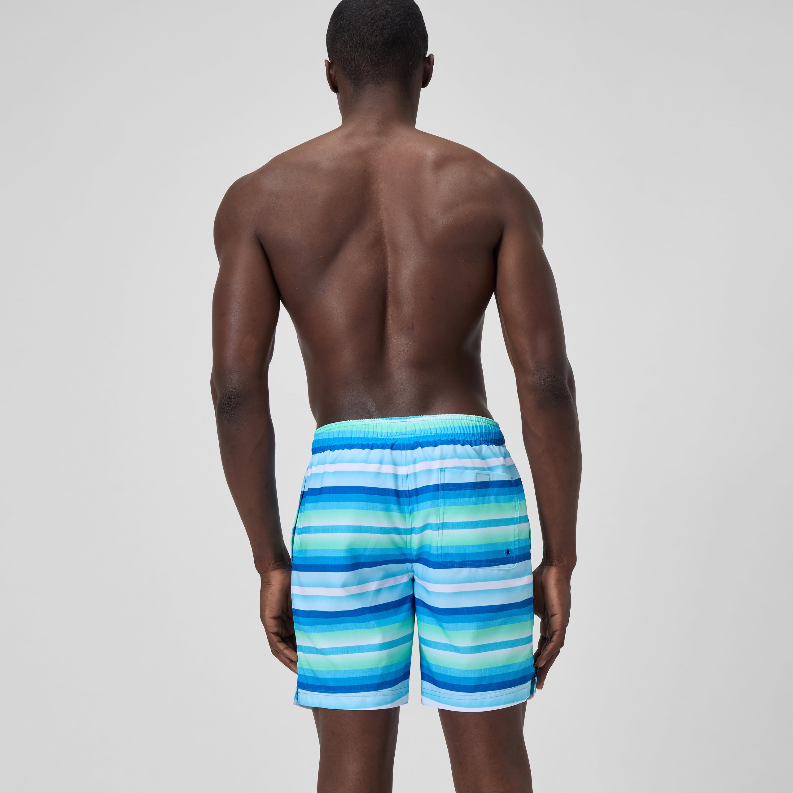 Men's Print Redondo Volley Swim Shorts Blue/White - Image 4